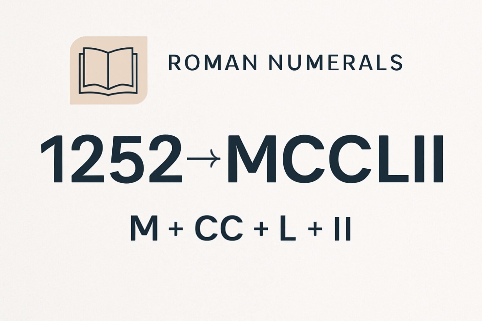 Roman Numerals: 1252