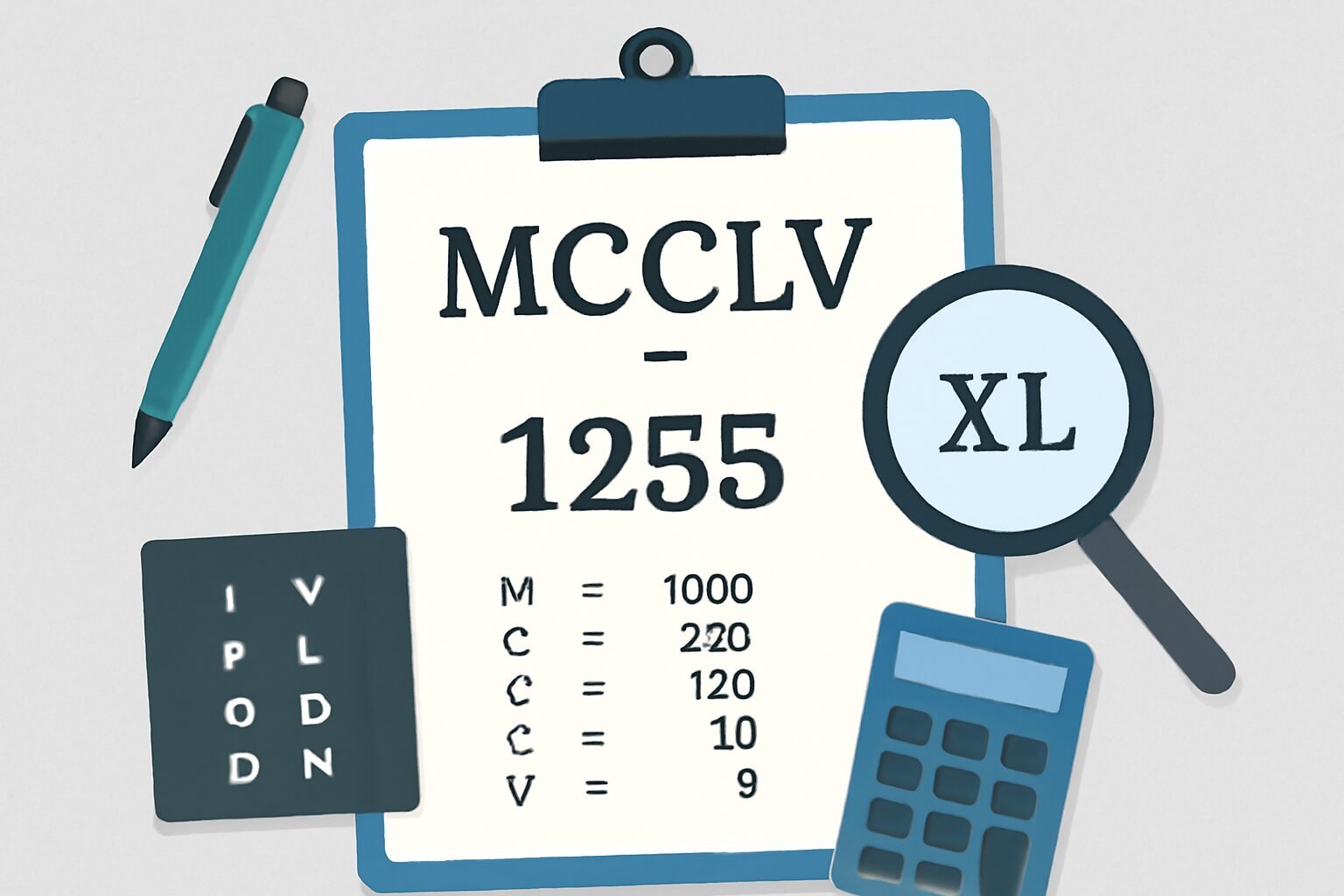 Roman Numerals: 1255