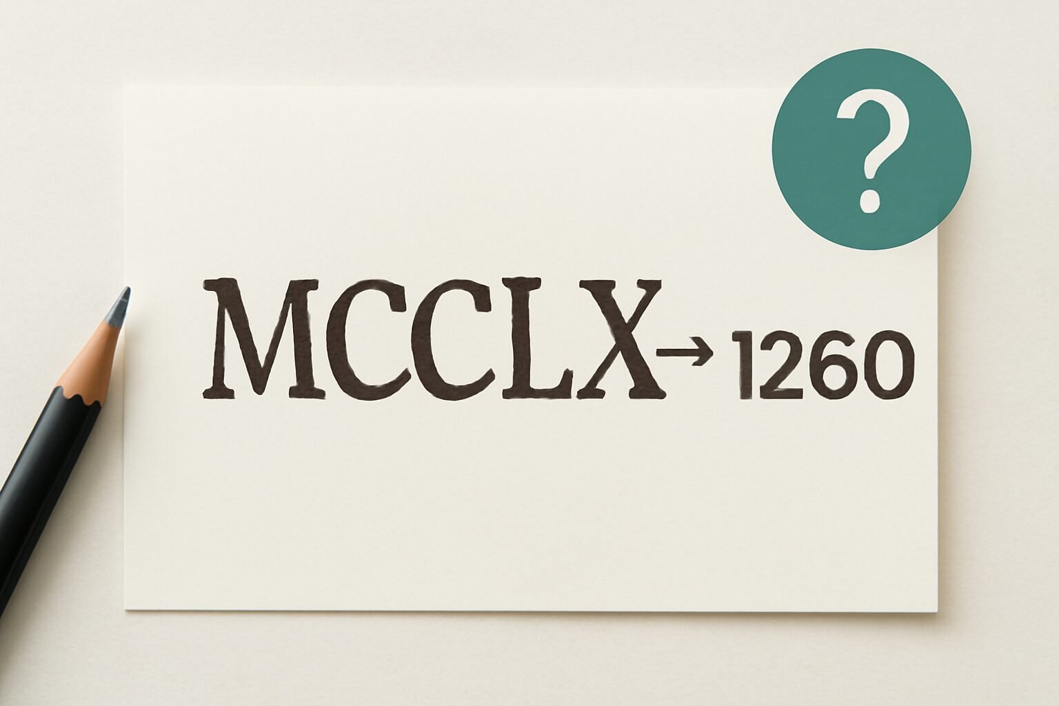 Roman Numerals: 1260