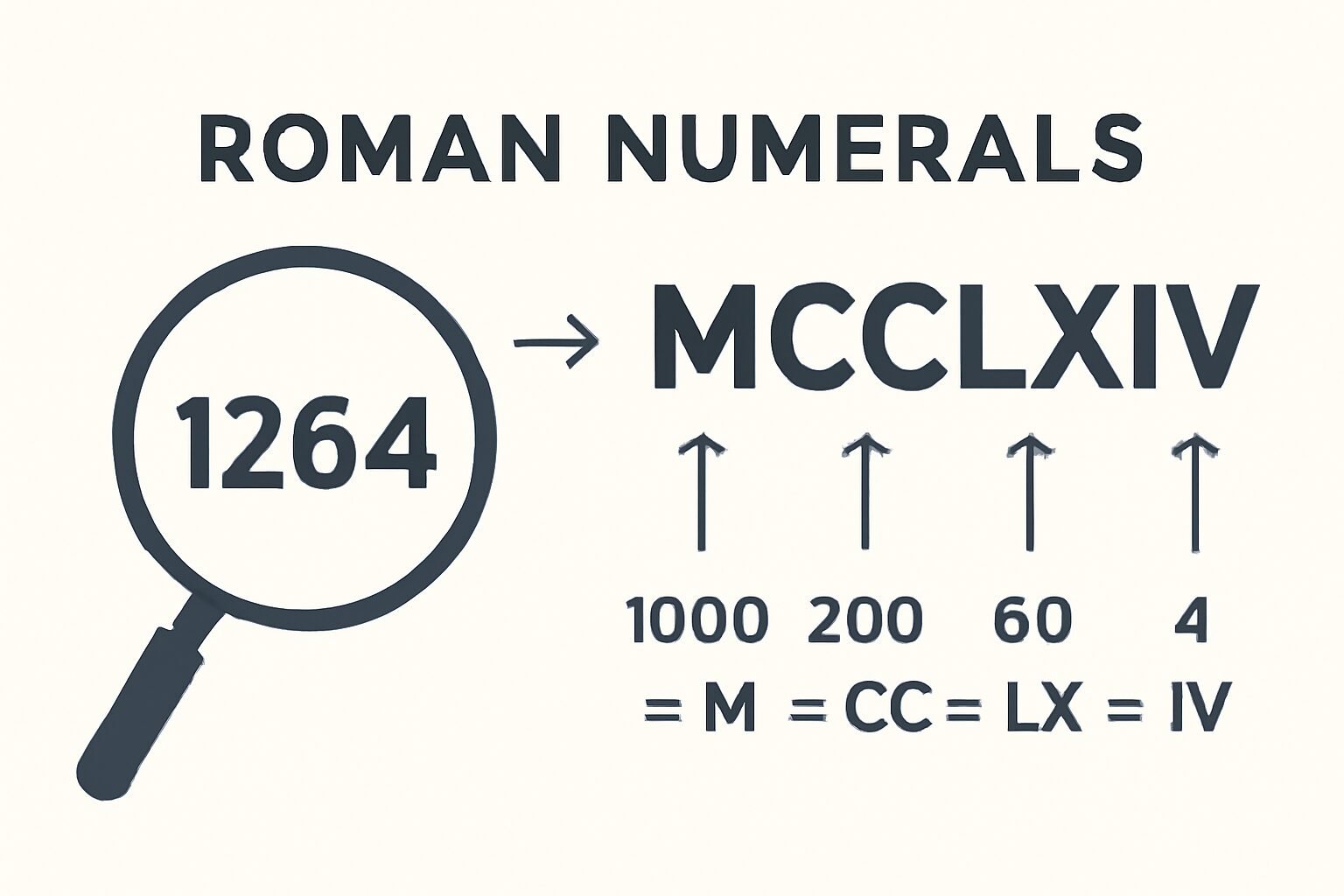 Roman Numerals: 1264