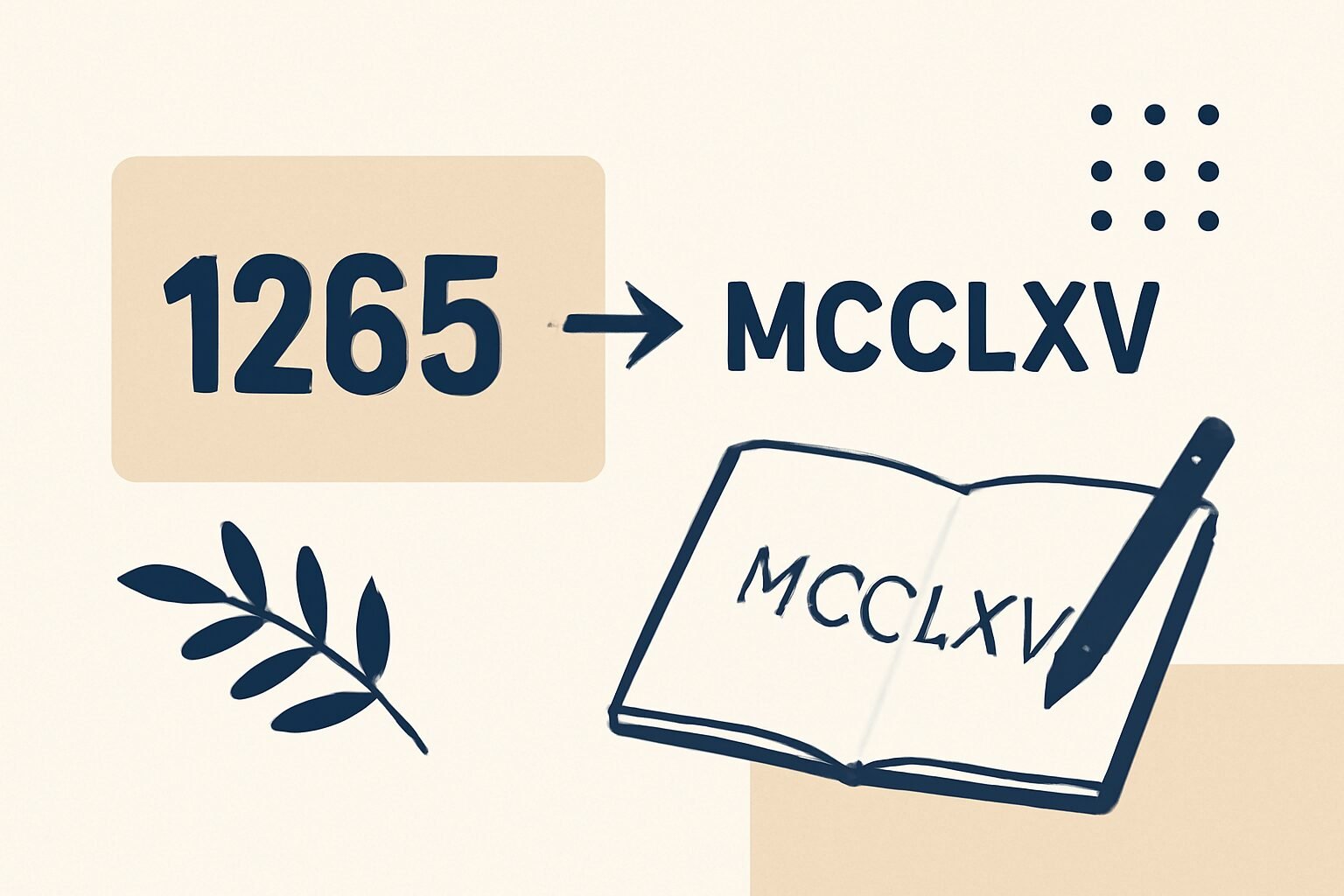 Roman Numerals: 1265
