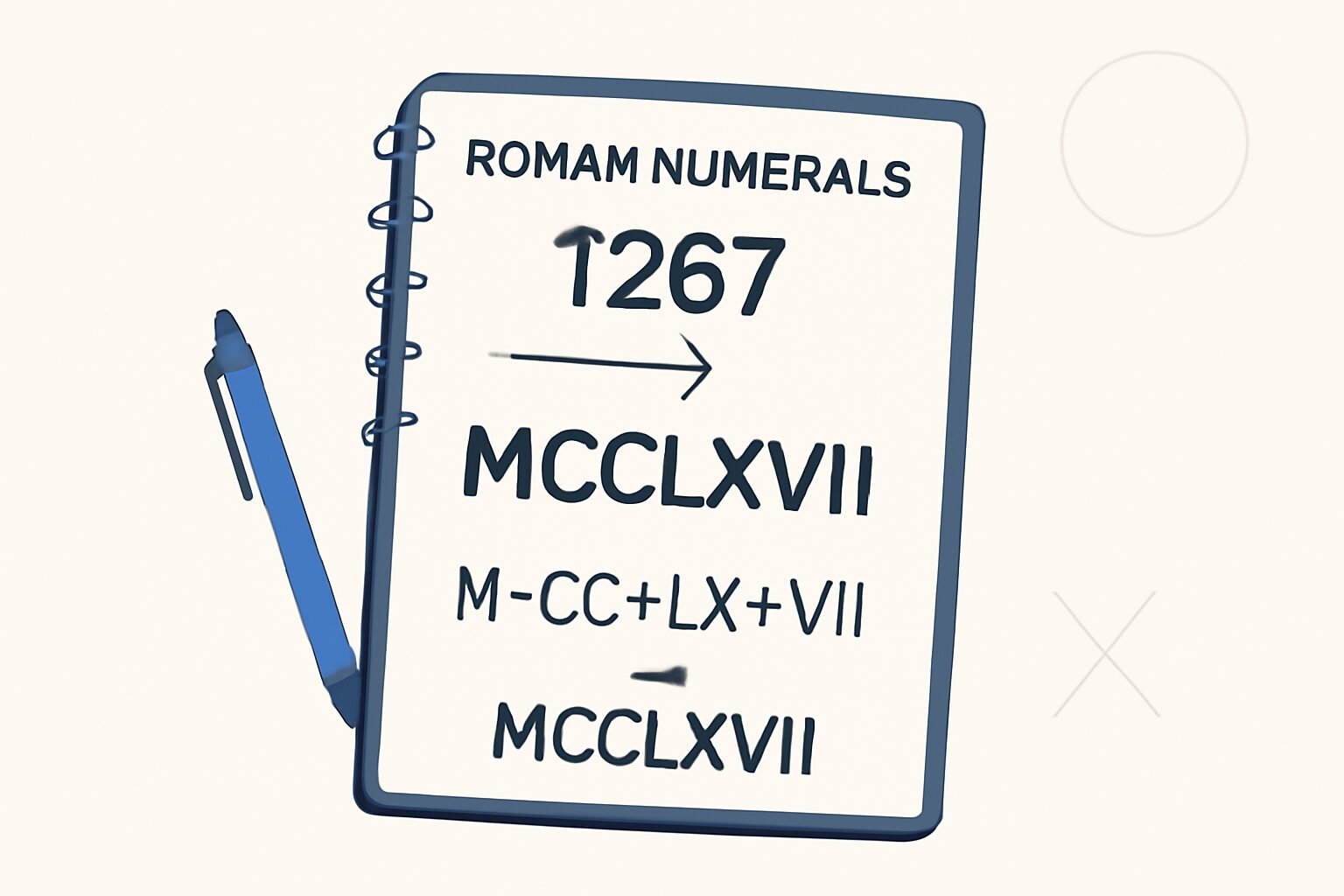 Roman Numerals: 1267