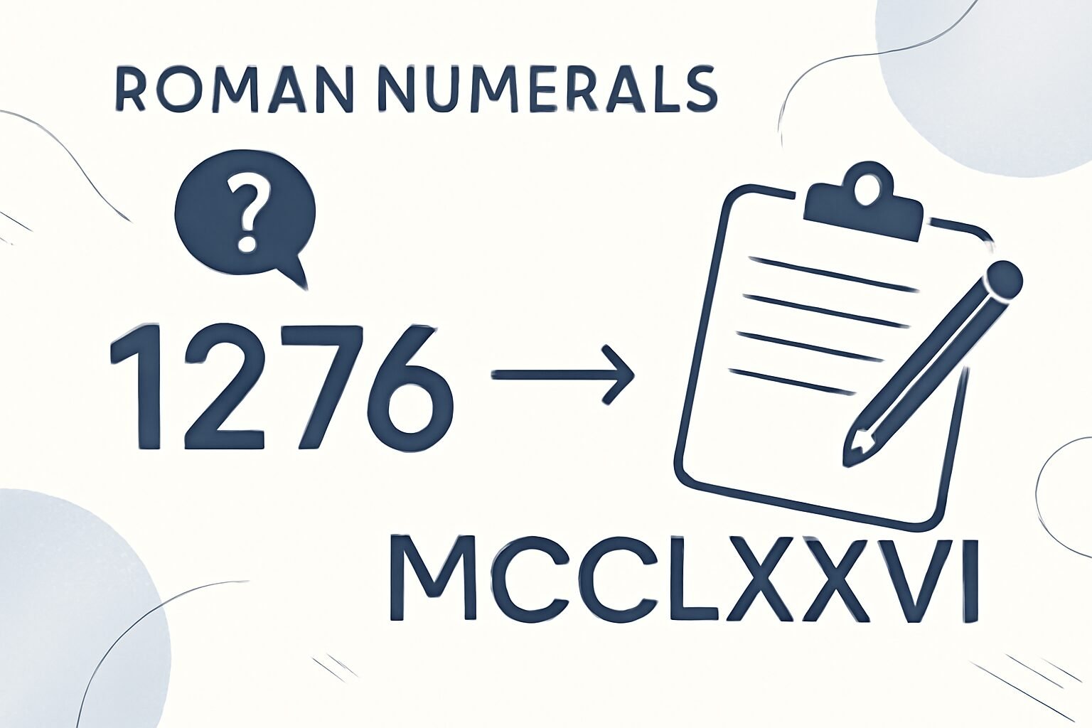 Roman Numerals: 1276