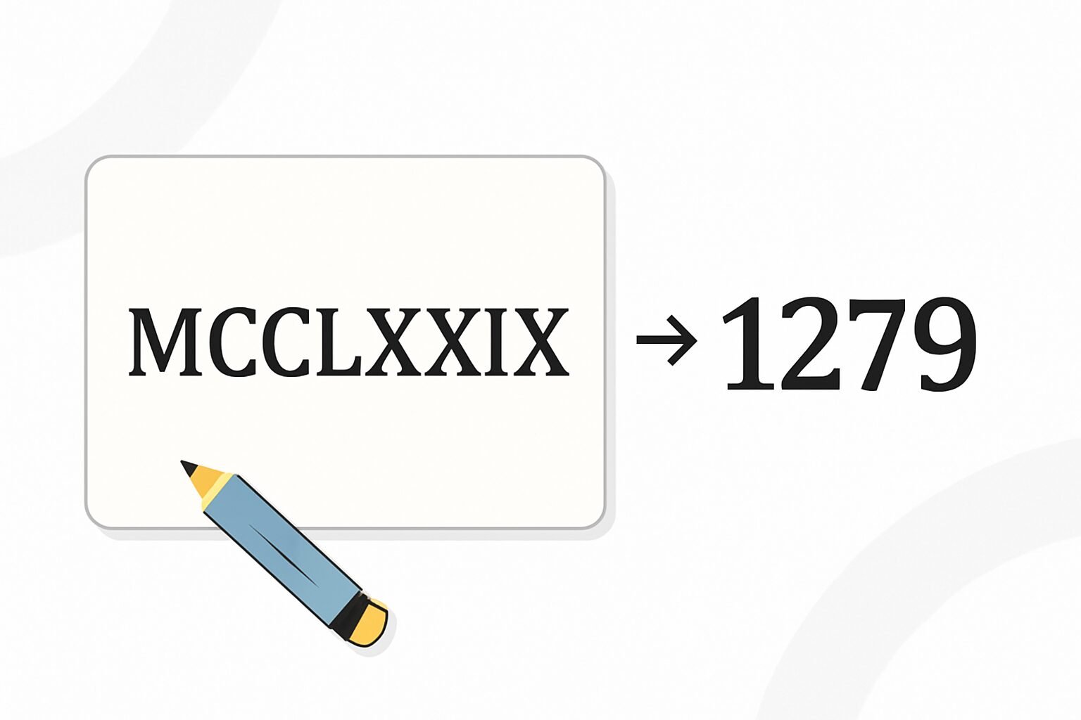 Roman Numerals: 1279