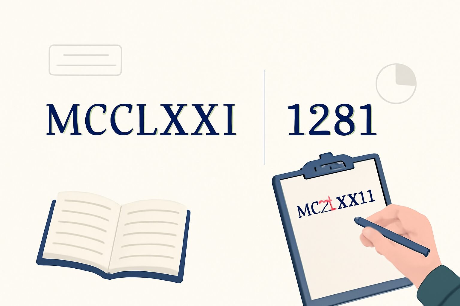 Roman Numerals: 1281