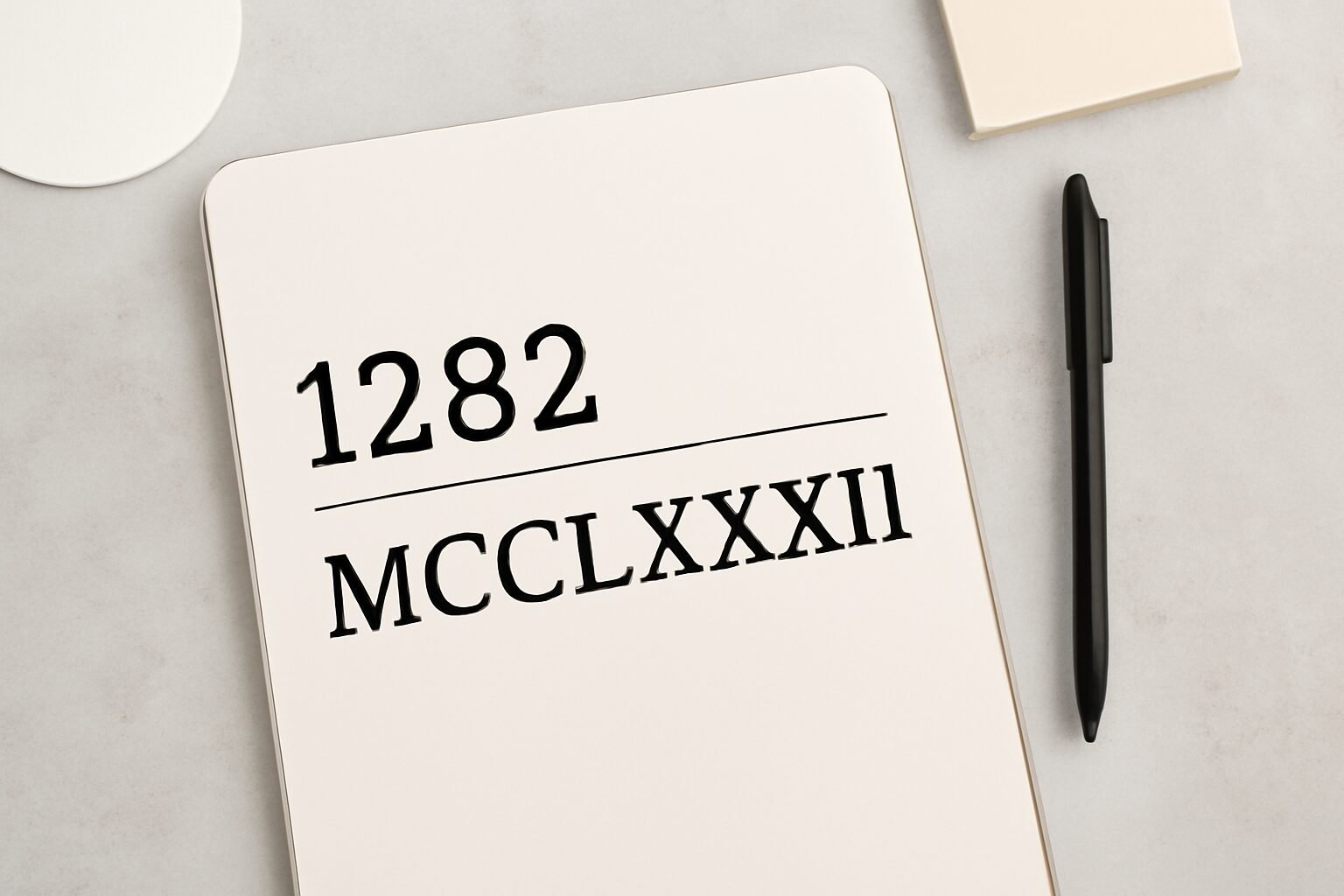 Roman Numerals: 1282