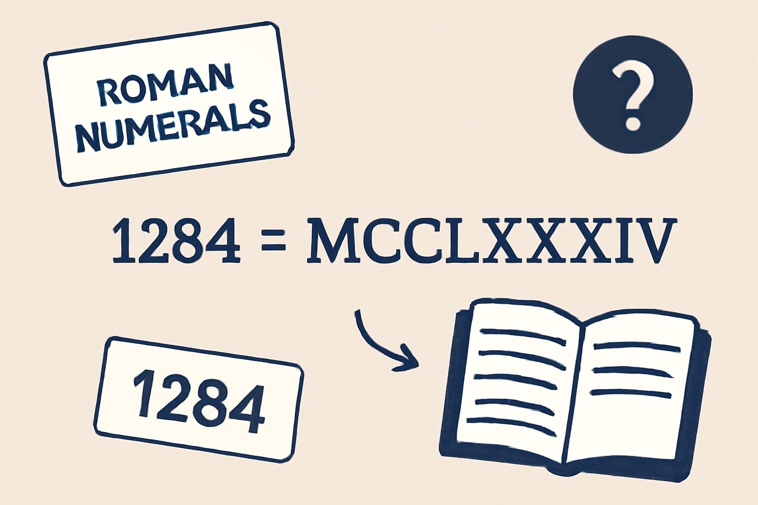 Roman Numerals: 1284