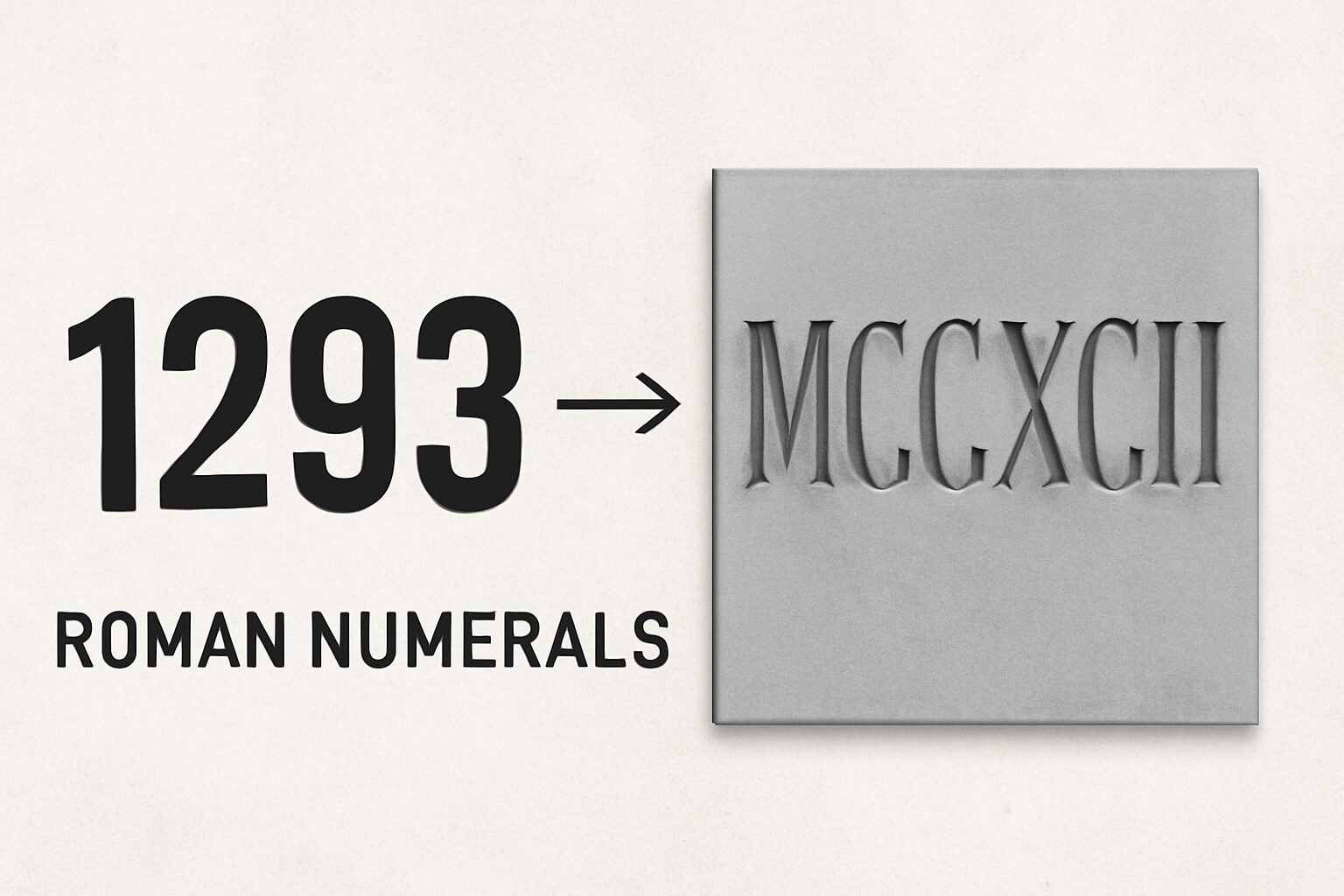 Roman Numerals: 1293