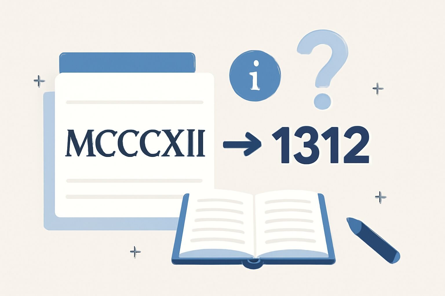 Roman Numerals: 1312