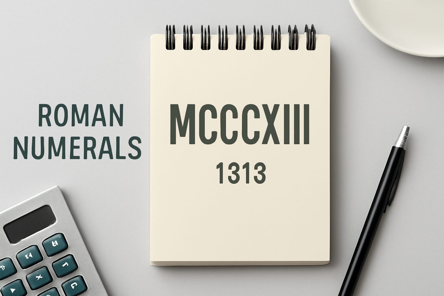 Roman Numerals: 1313