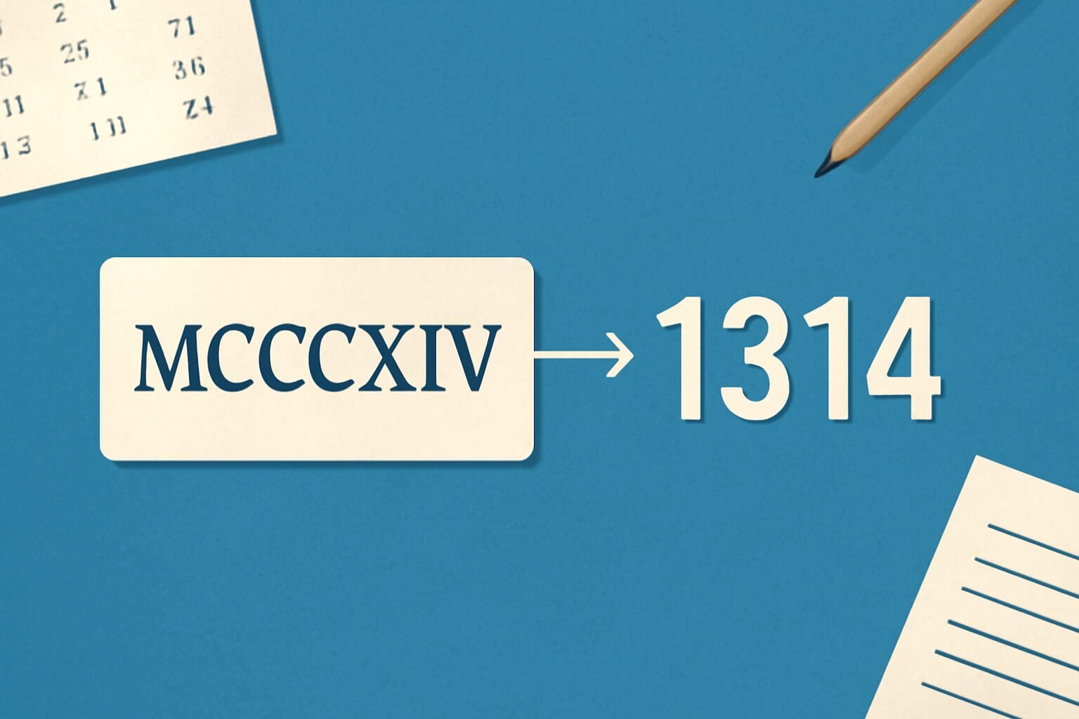 Roman Numerals: 1314