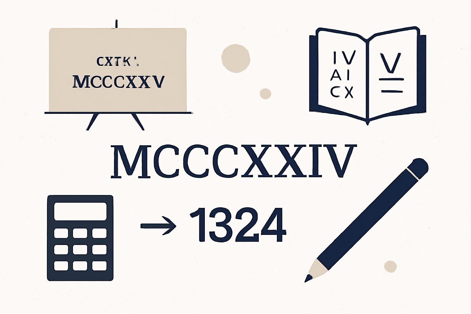 Roman Numerals: 1324