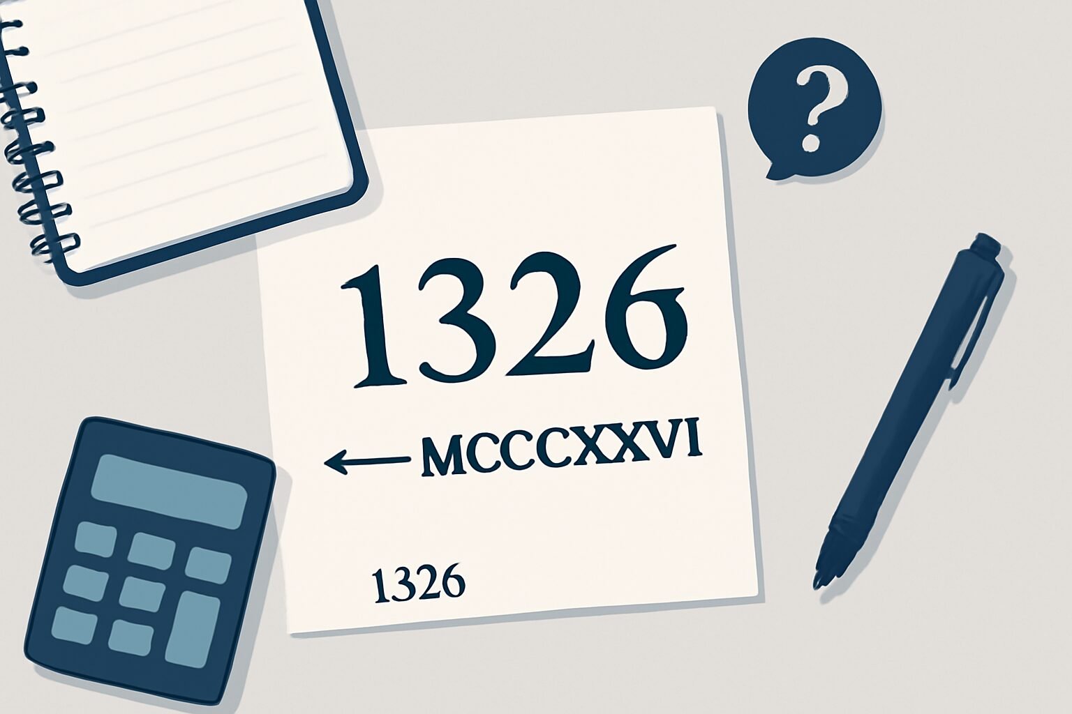 Roman Numerals: 1326