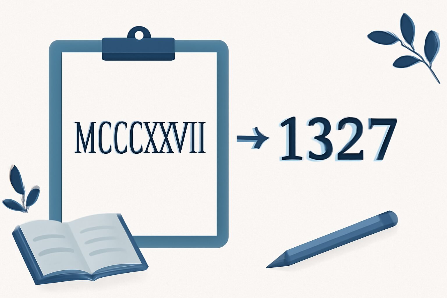 Roman Numerals: 1327