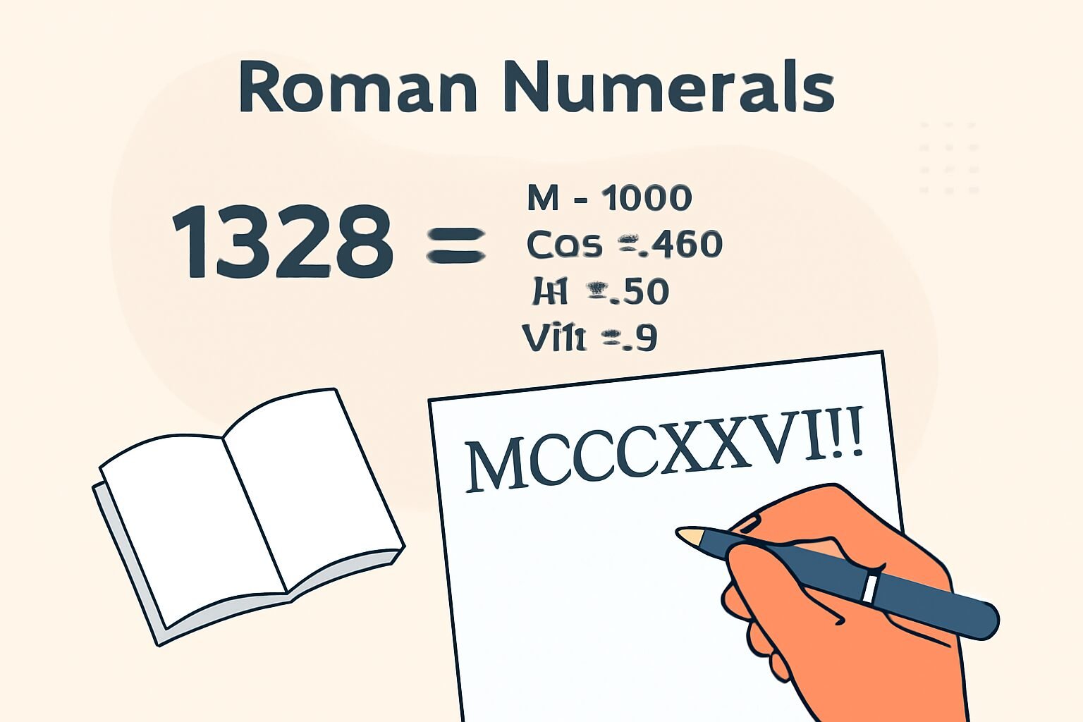 Roman Numerals: 1328