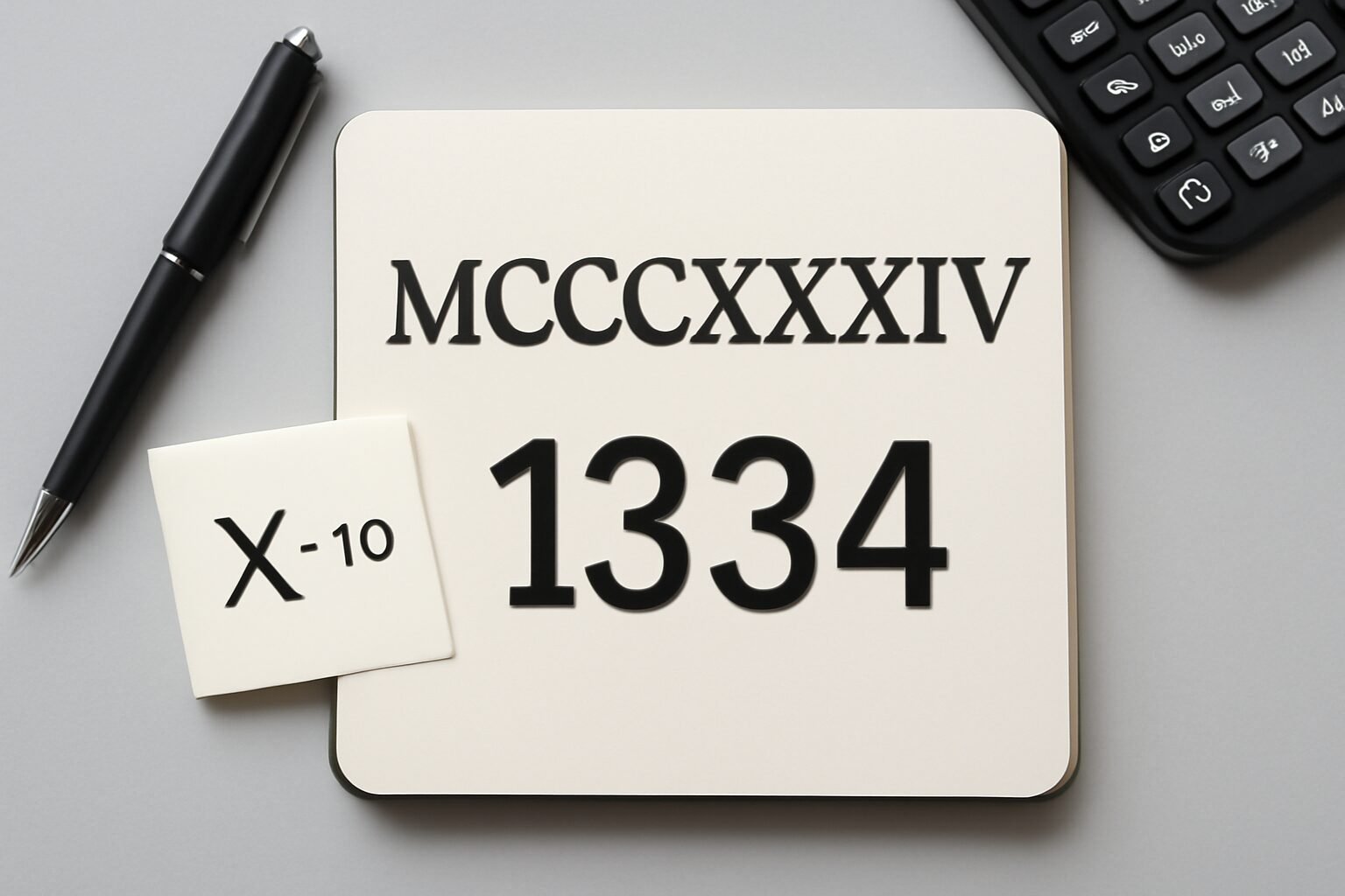 Roman Numerals: 1334