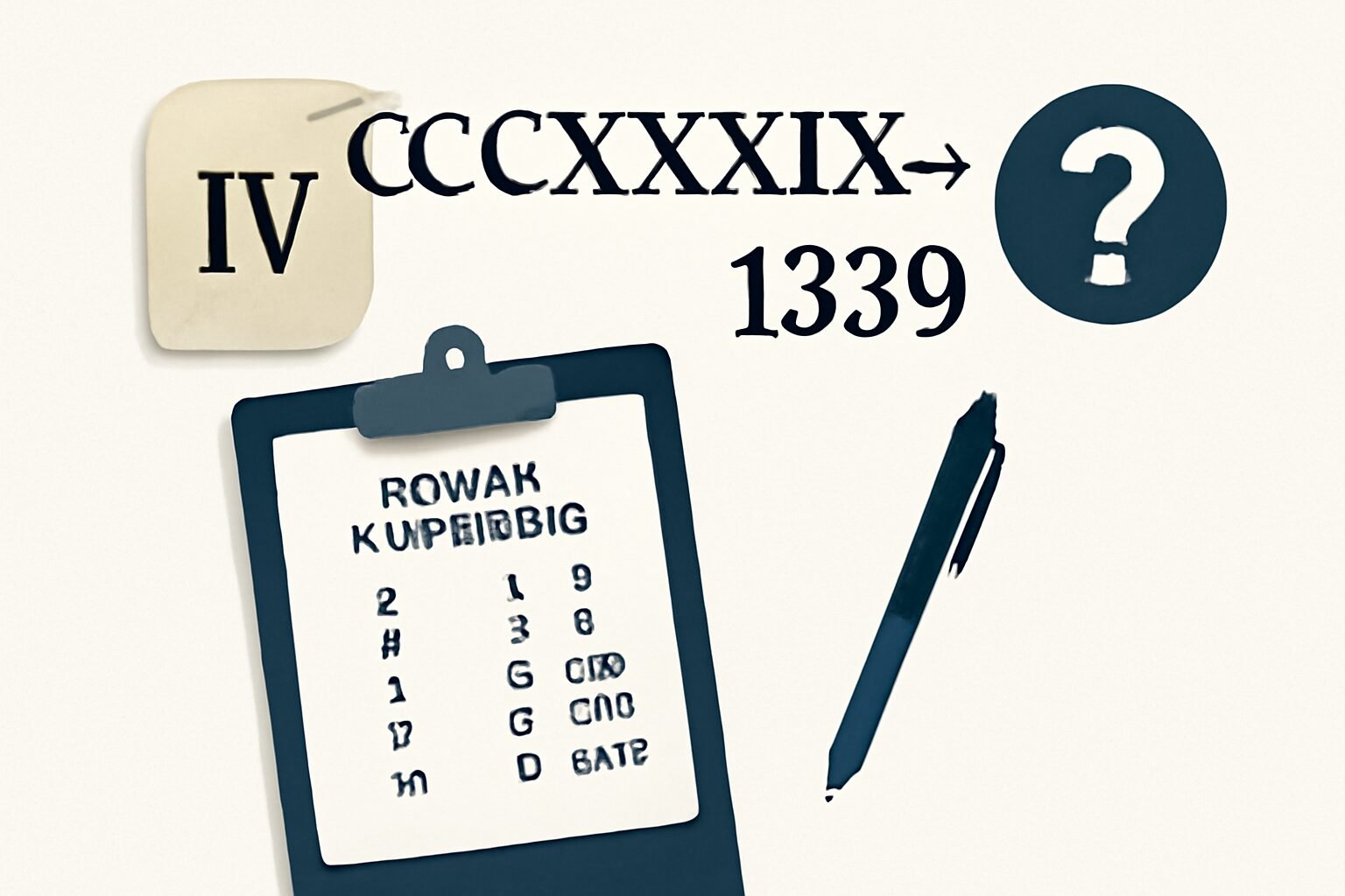 Roman Numerals: 1339
