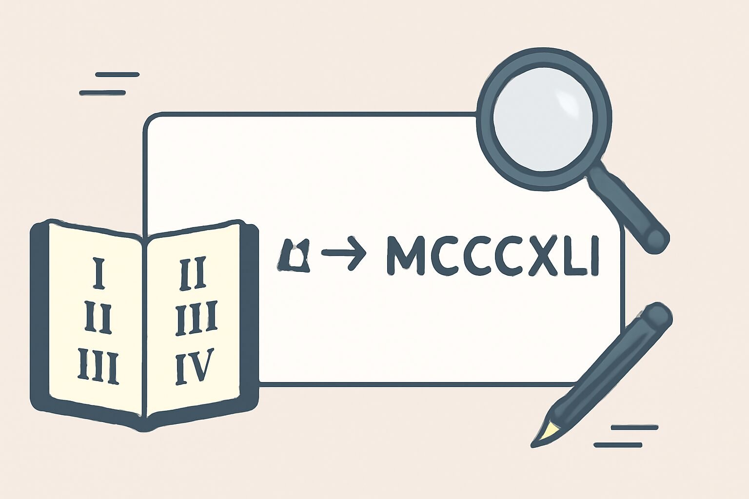 Roman Numerals: 1341