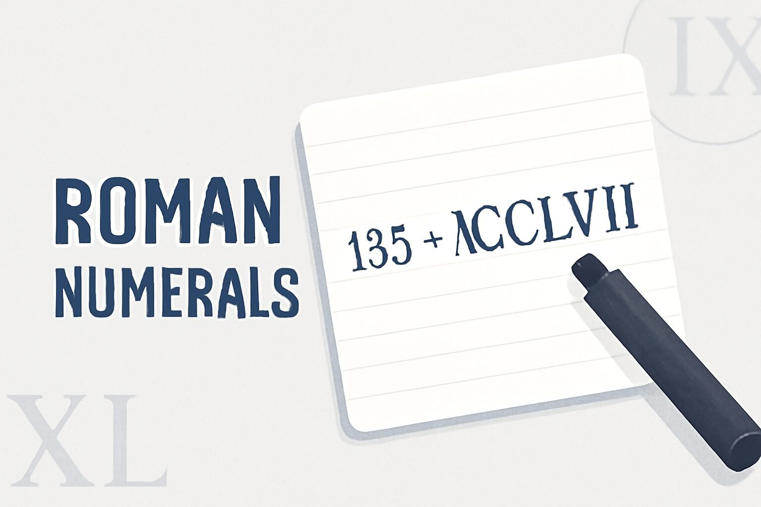 Roman Numerals: 1358