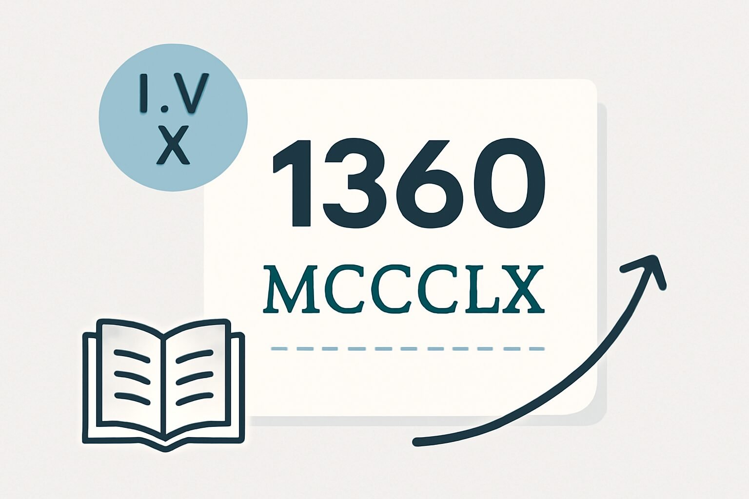 Roman Numerals: 1360