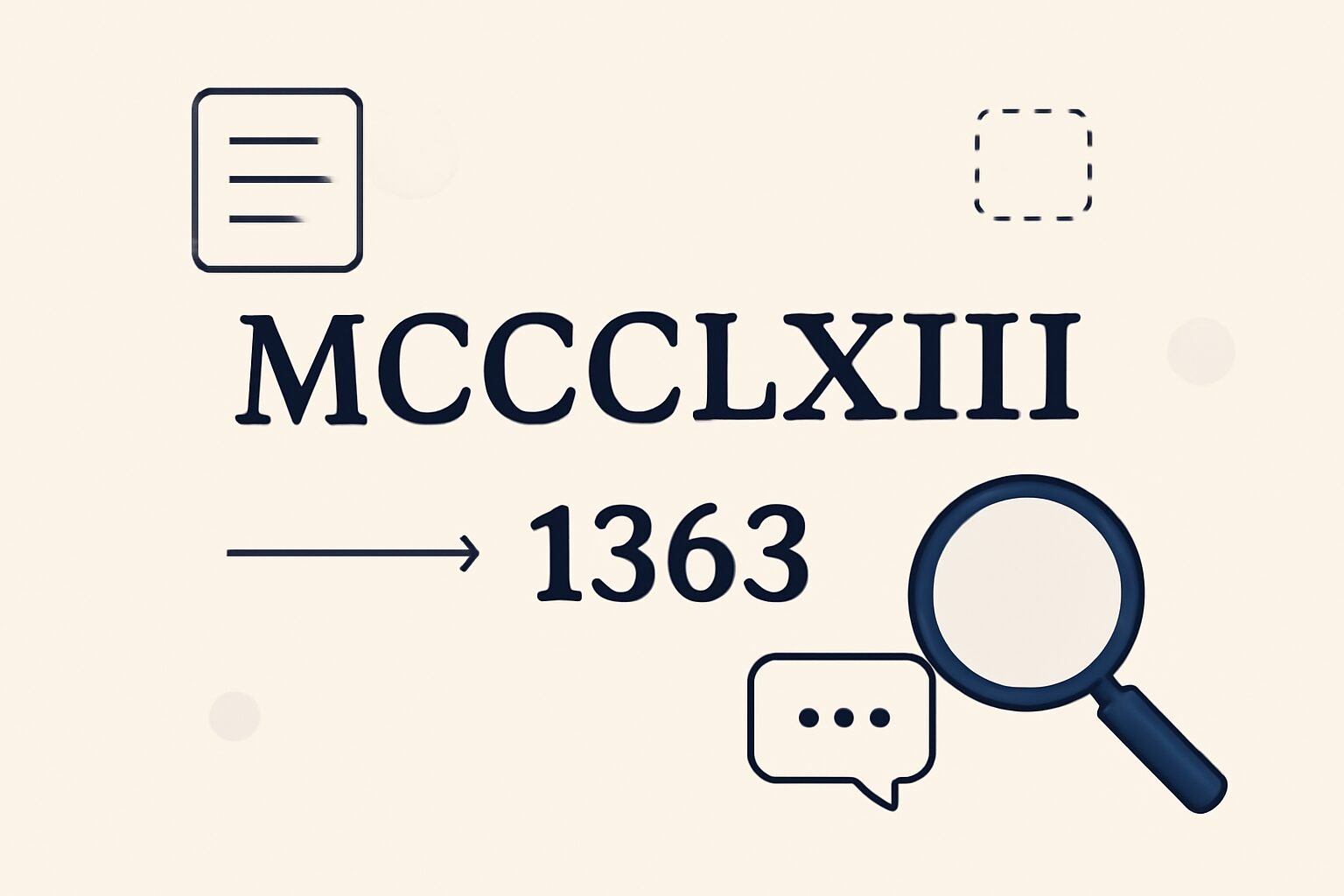 Roman Numerals: 1363