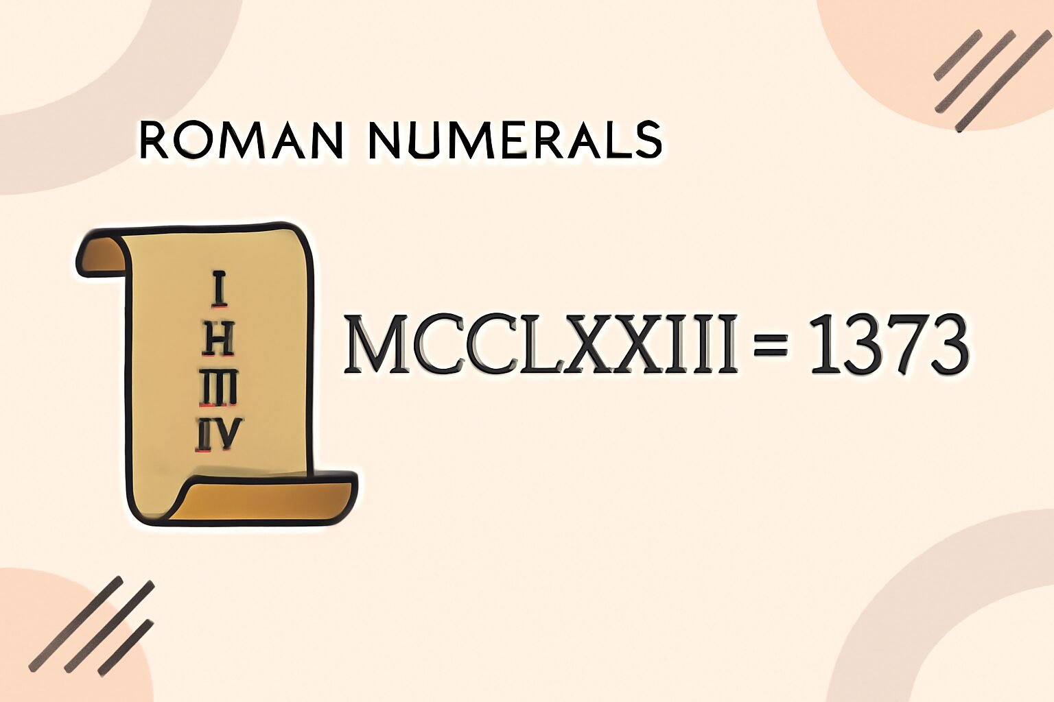 Roman Numerals: 1373