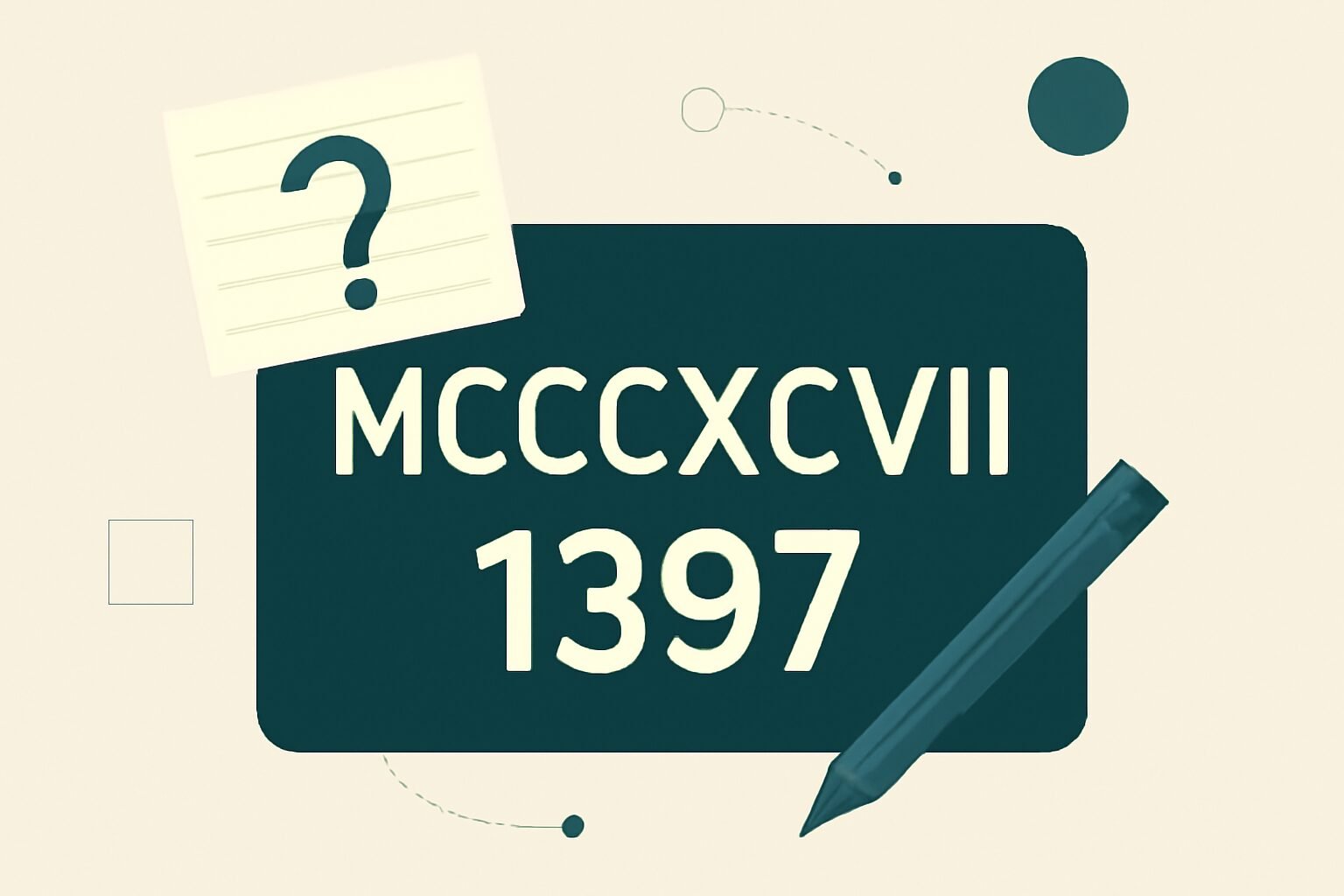 Roman Numerals: 1397
