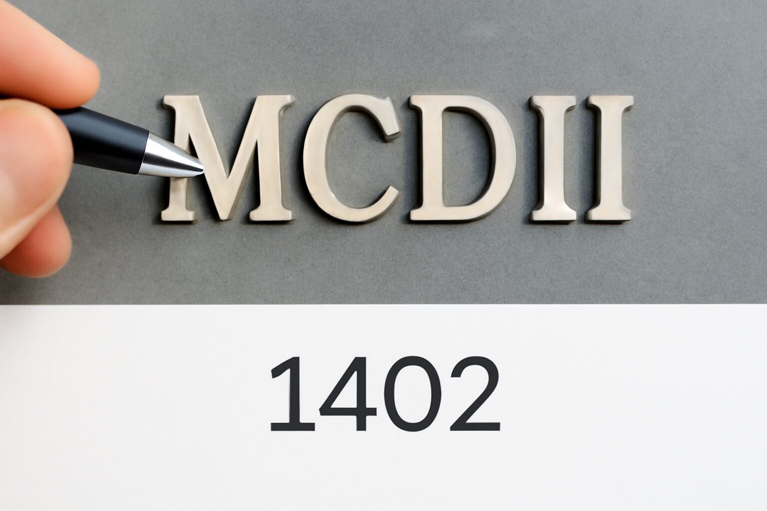 Roman Numerals: 1402