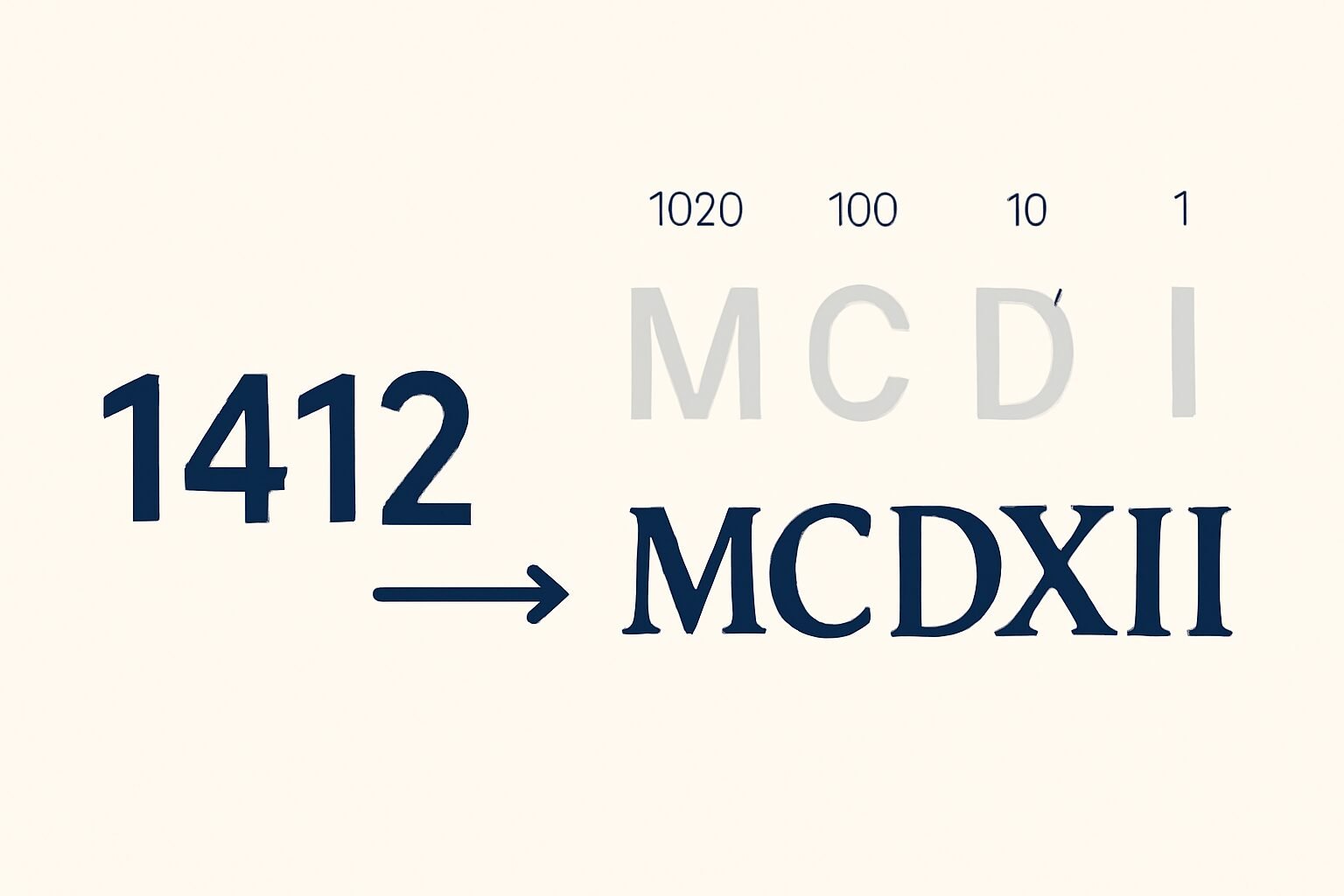 Roman Numerals: 1412