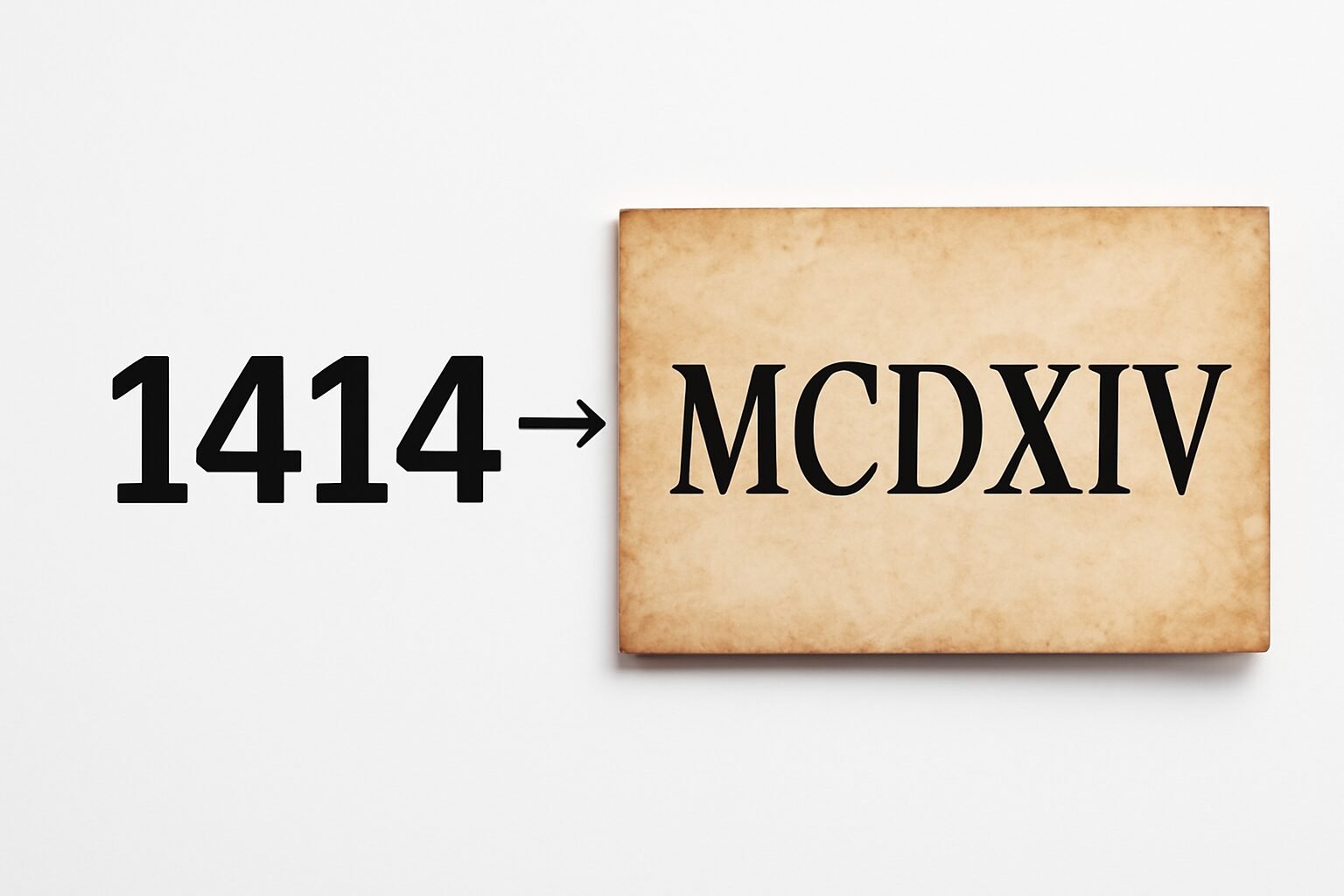 Roman Numerals: 1414