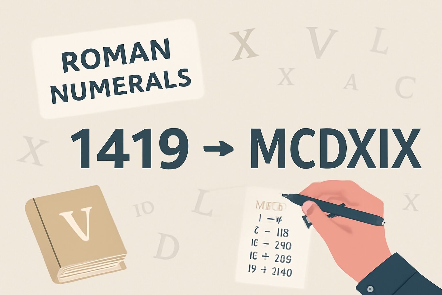 Roman Numerals: 1419