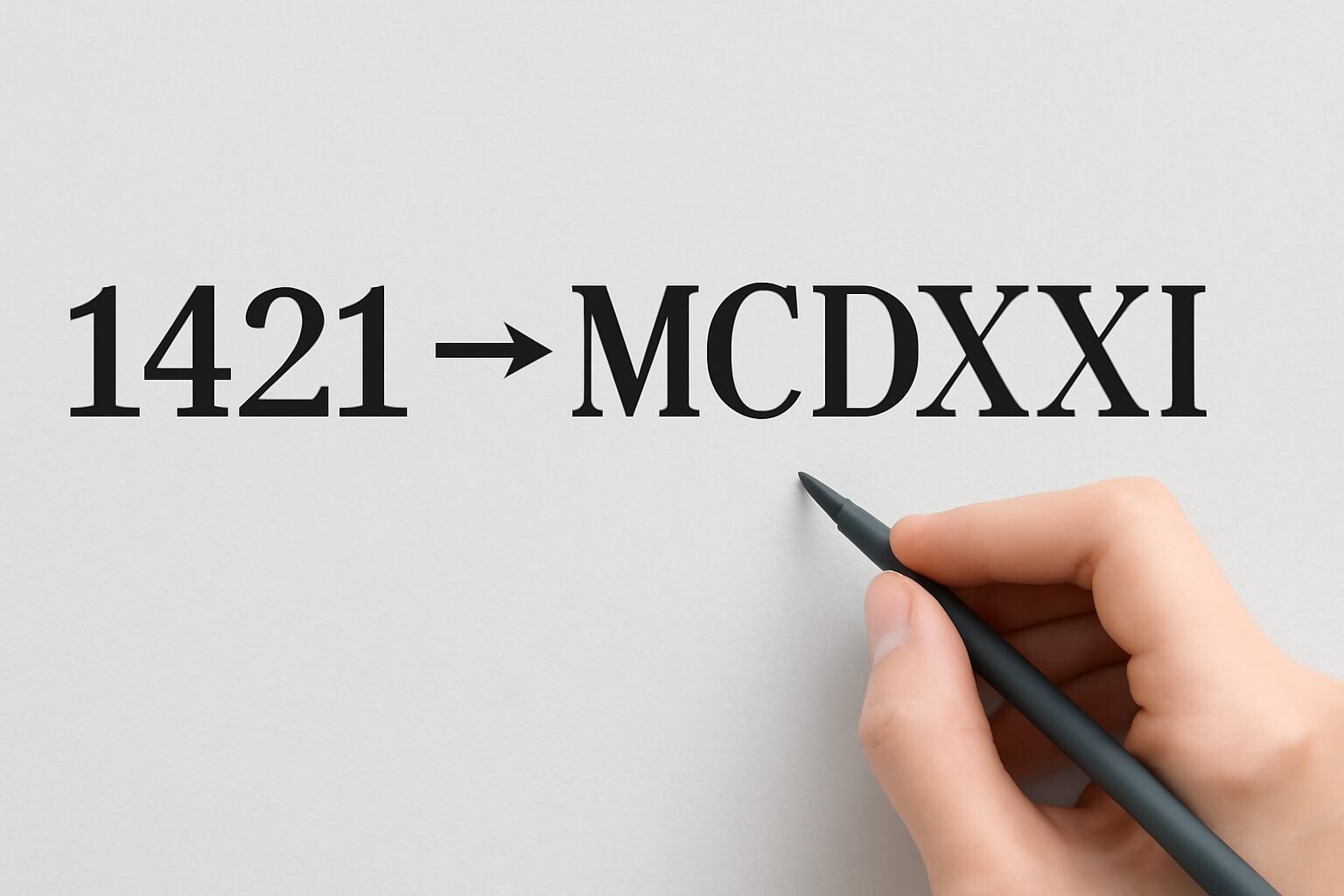 Roman Numerals: 1421