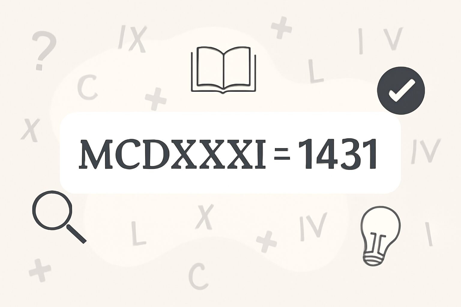 Roman Numerals: 1431