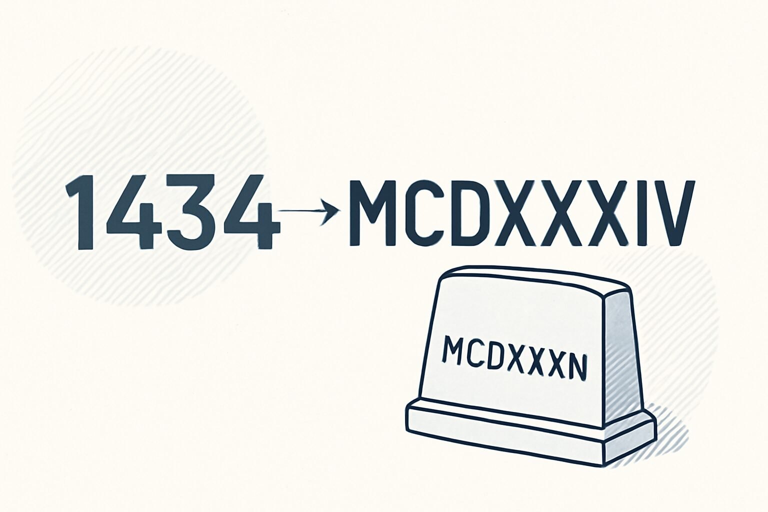 Roman Numerals: 1434