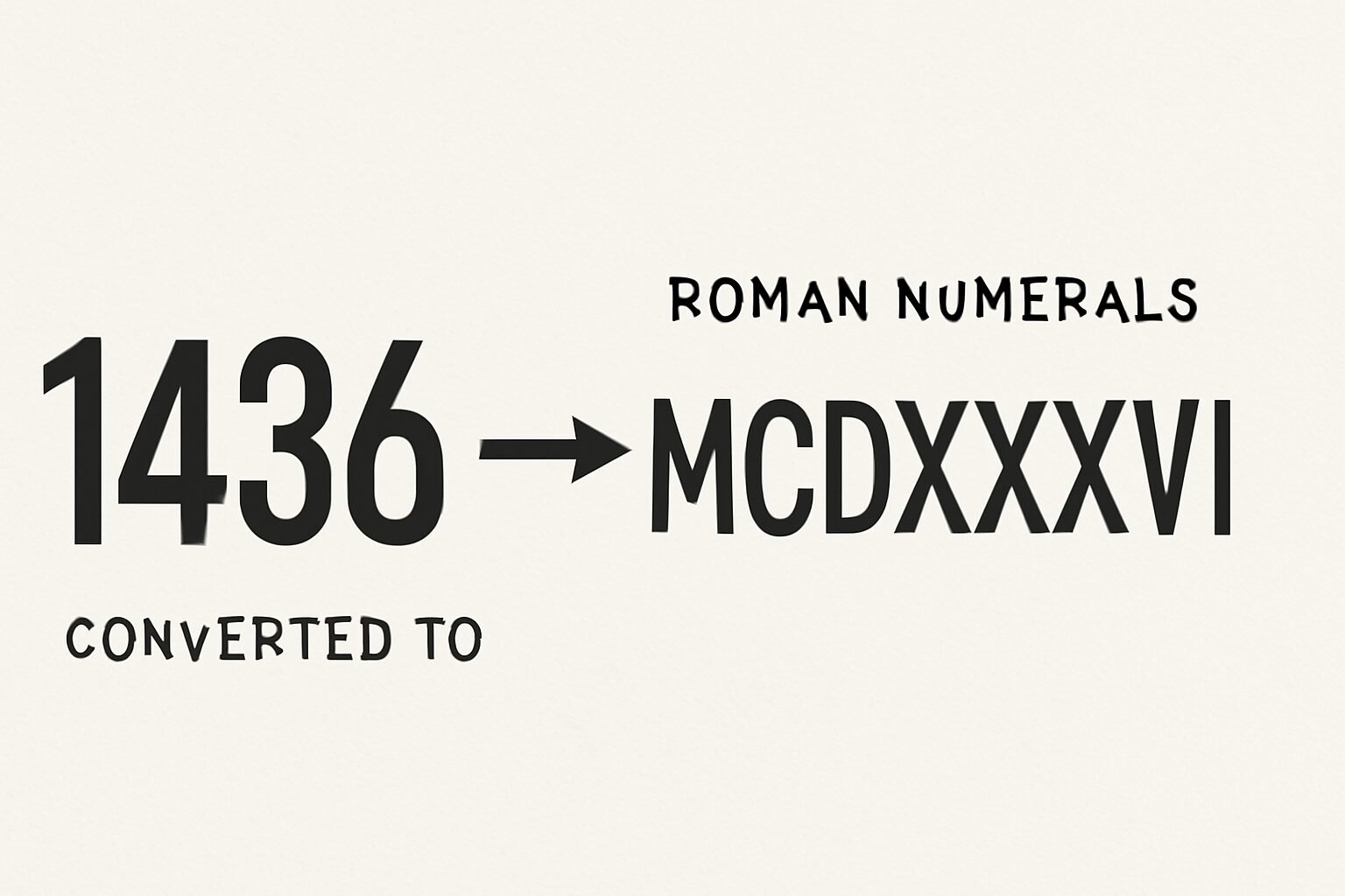 Roman Numerals: 1436