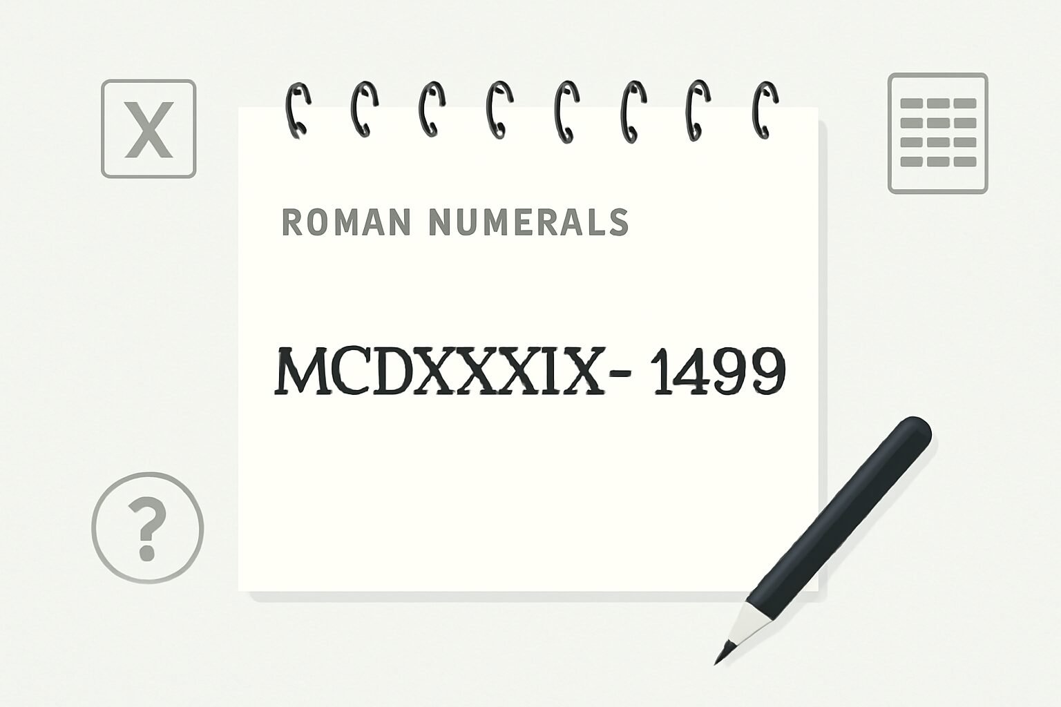 Roman Numerals: 1439