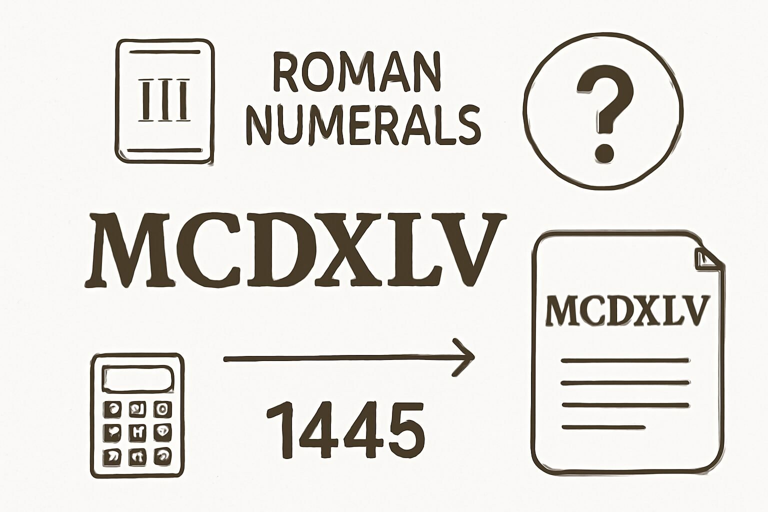 Roman Numerals: 1445