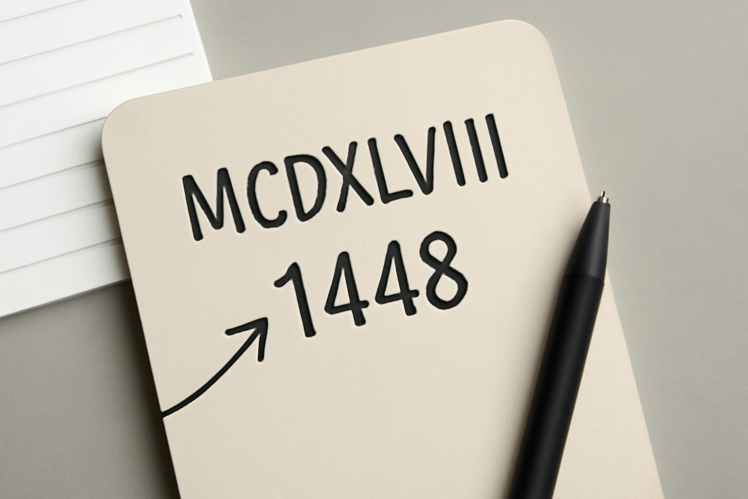 Roman Numerals: 1448