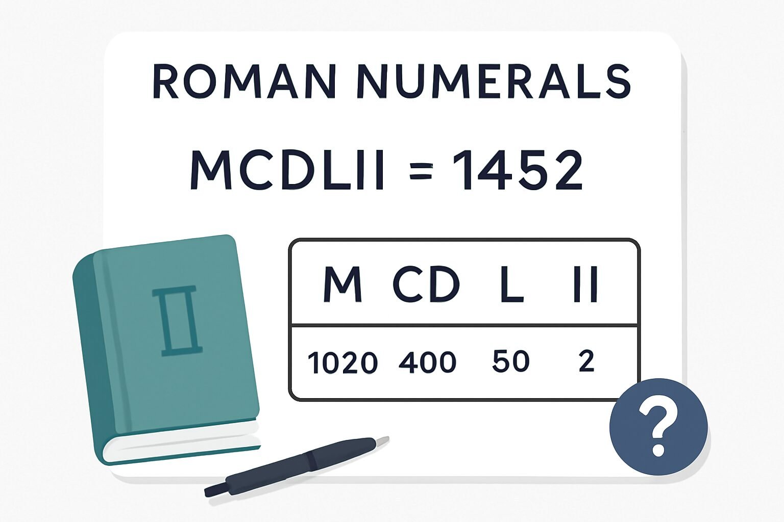 Roman Numerals: 1452