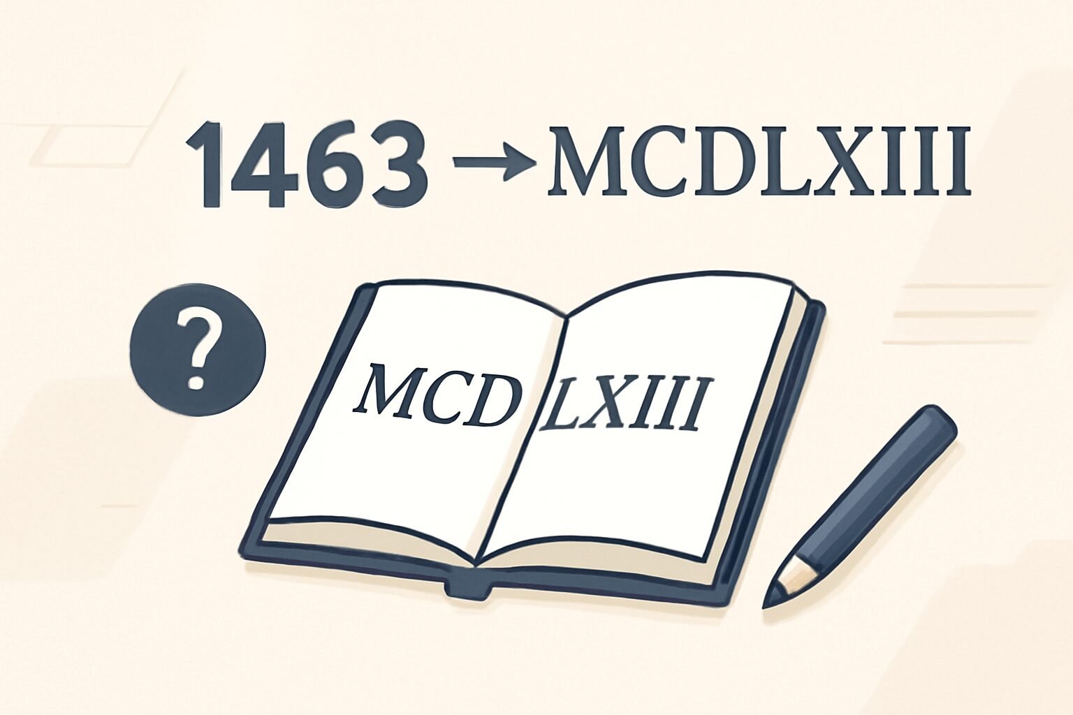 Roman Numerals: 1463