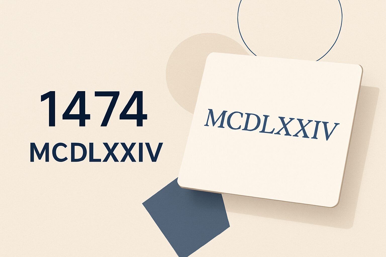 Roman Numerals: 1474