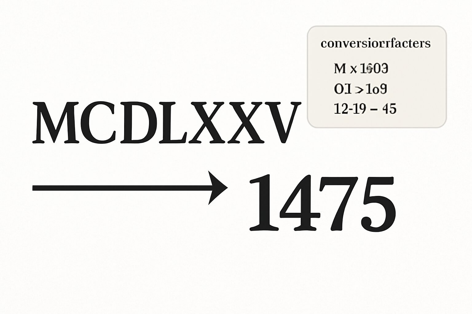 Roman Numerals: 1475