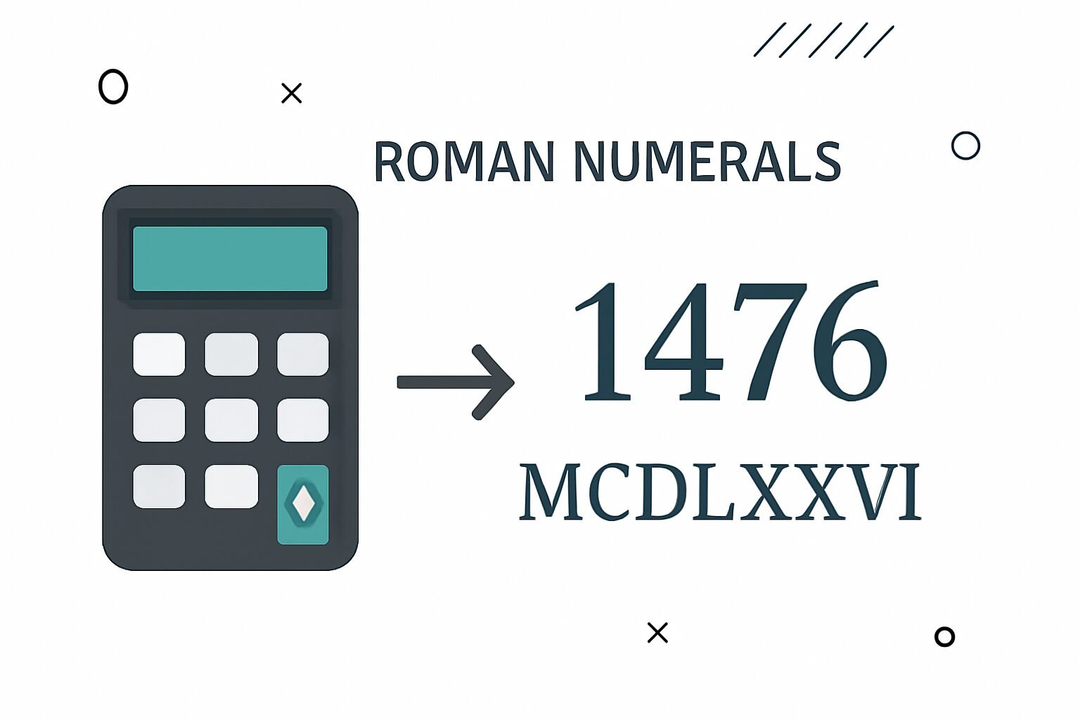 Roman Numerals: 1476