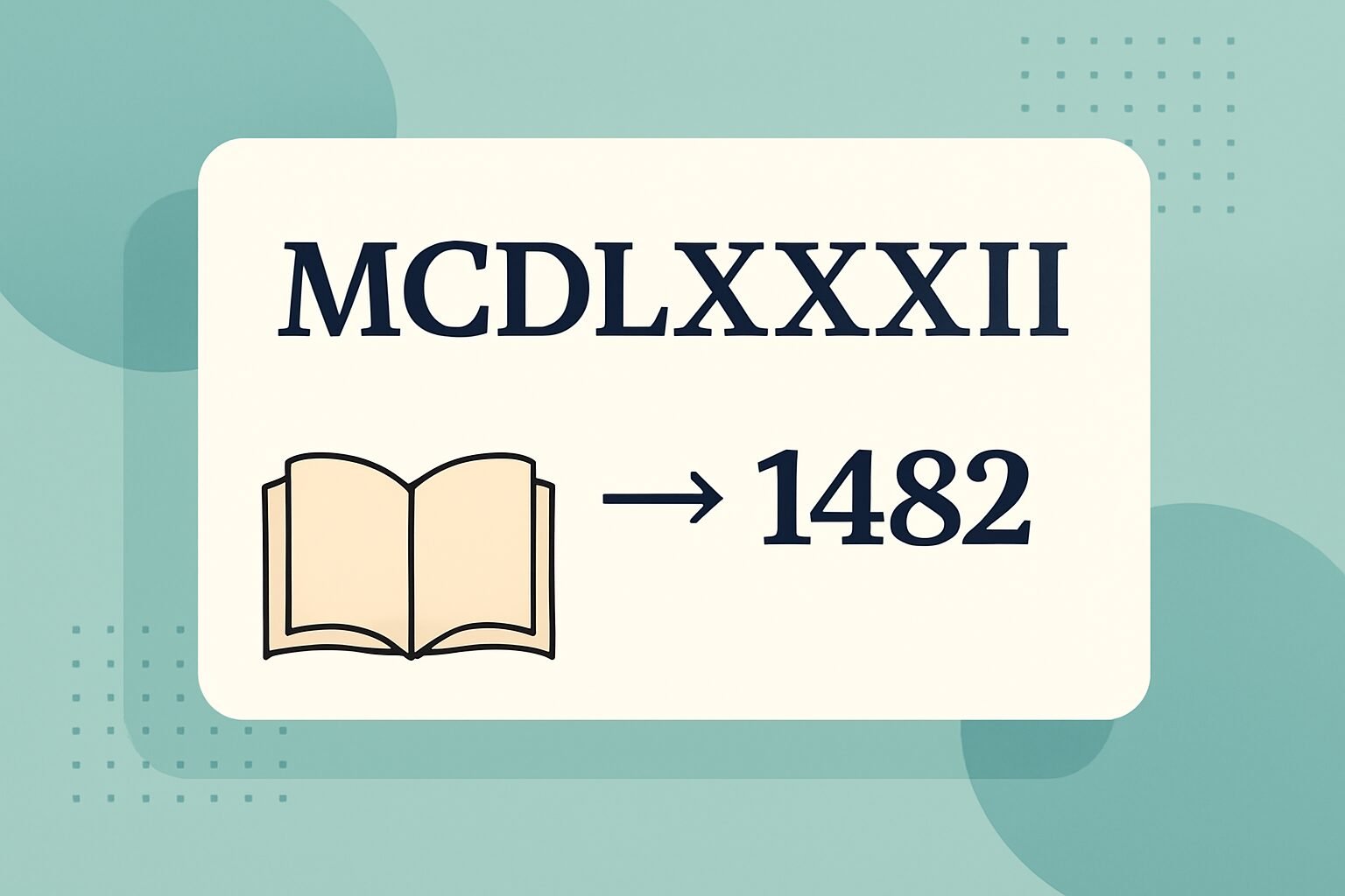 Roman Numerals: 1482