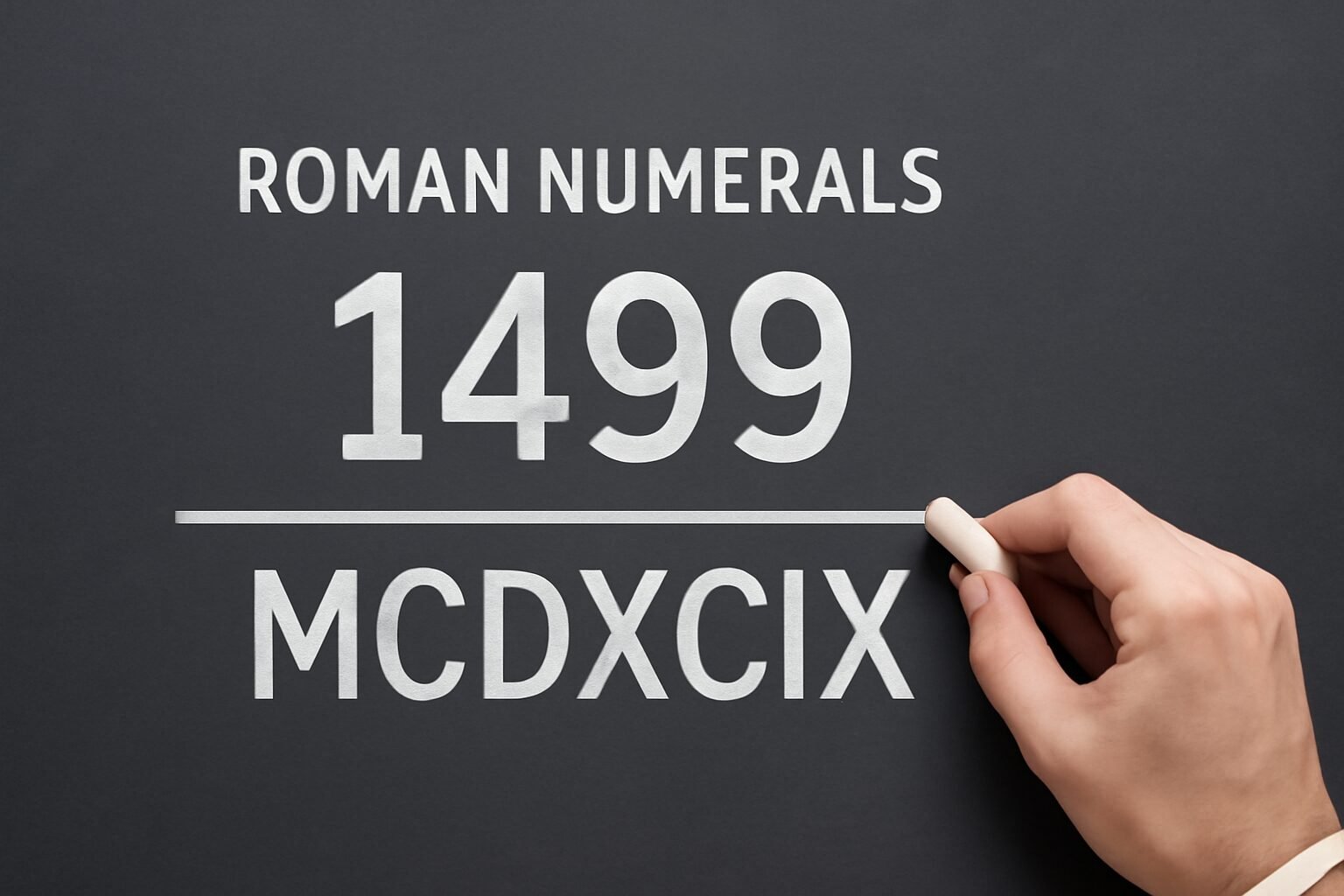 Roman Numerals: 1499
