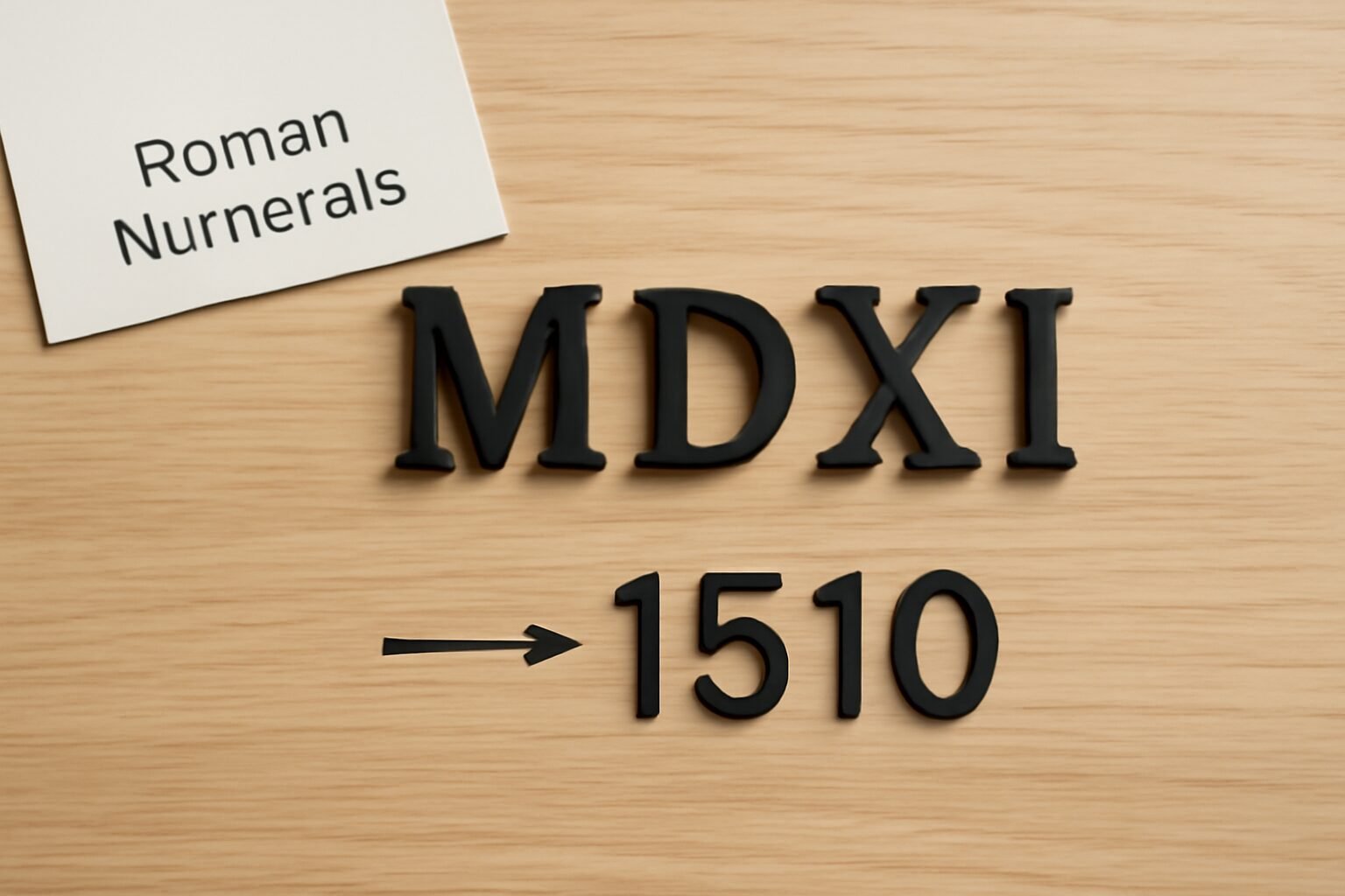 Roman Numerals: 1510