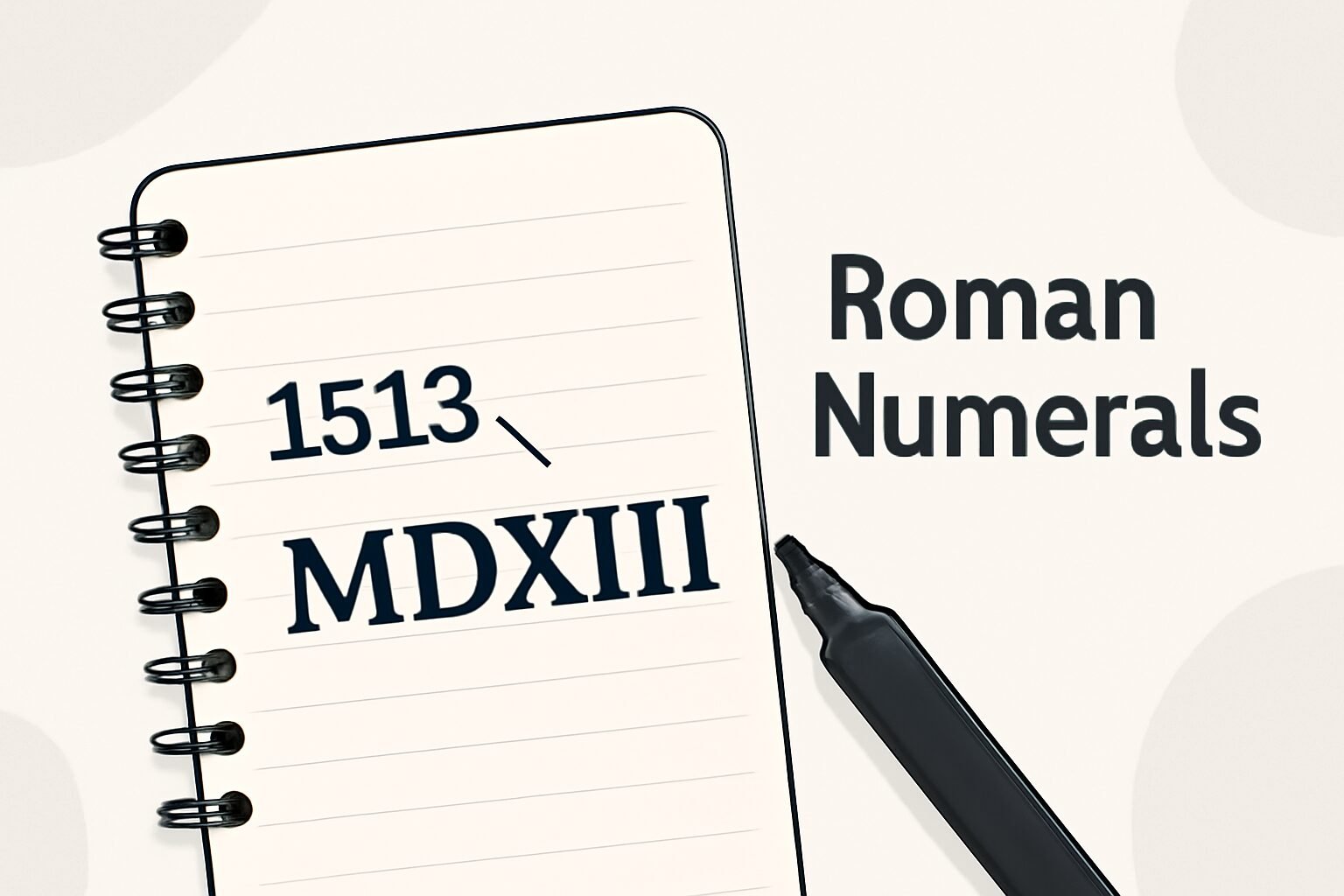 Roman Numerals: 1513