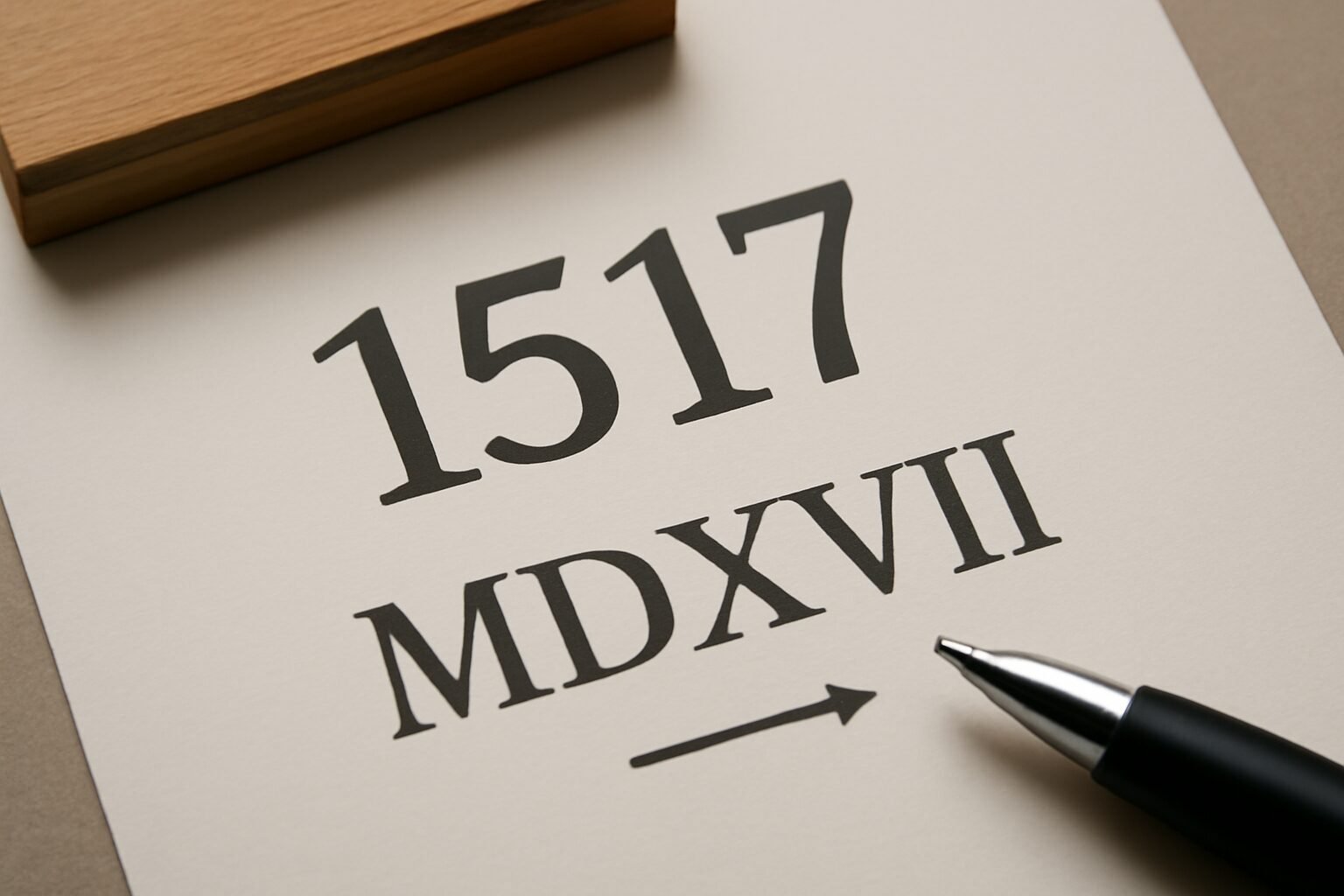 Roman Numerals: 1517