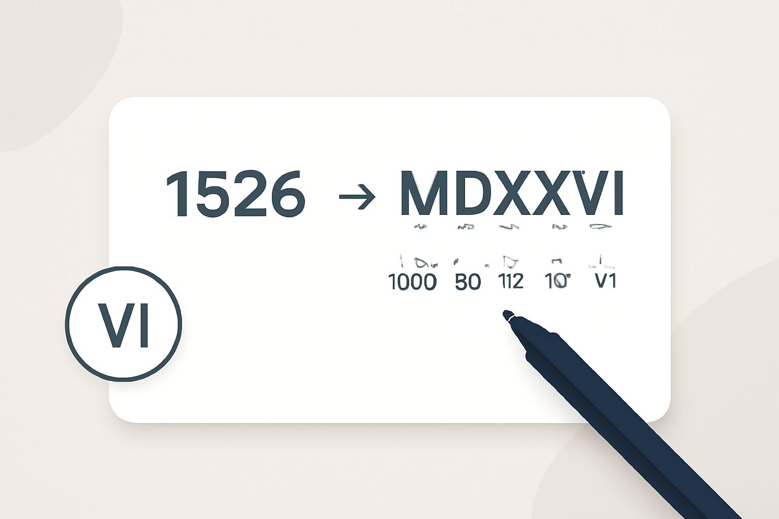 Roman Numerals: 1526