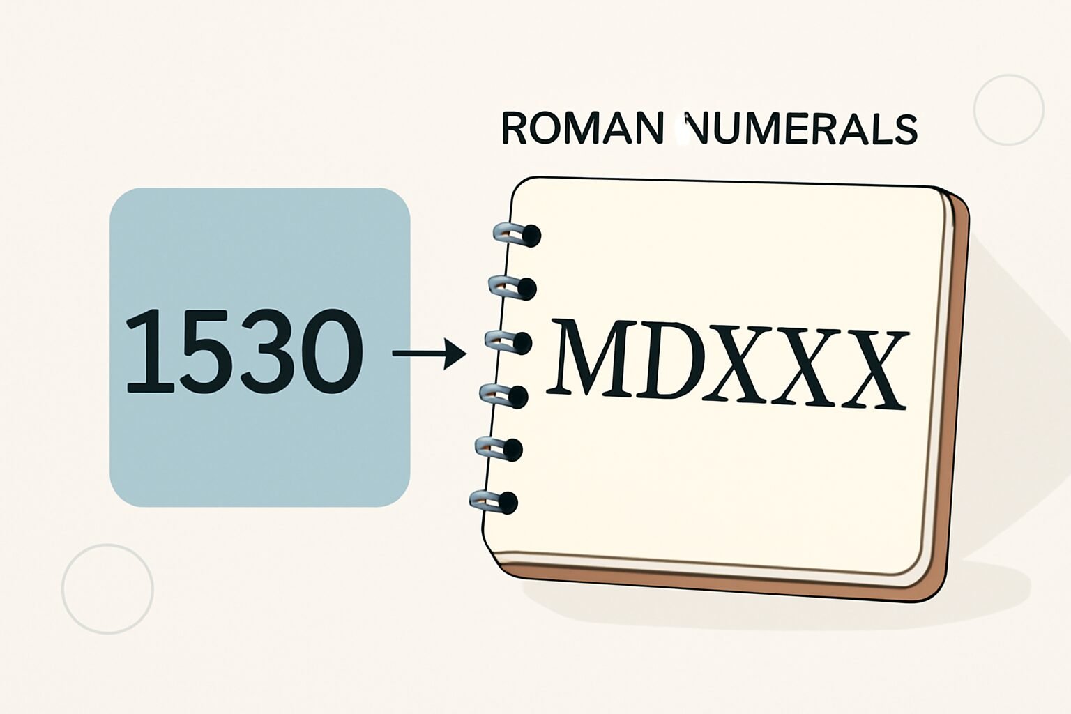 Roman Numerals: 1530